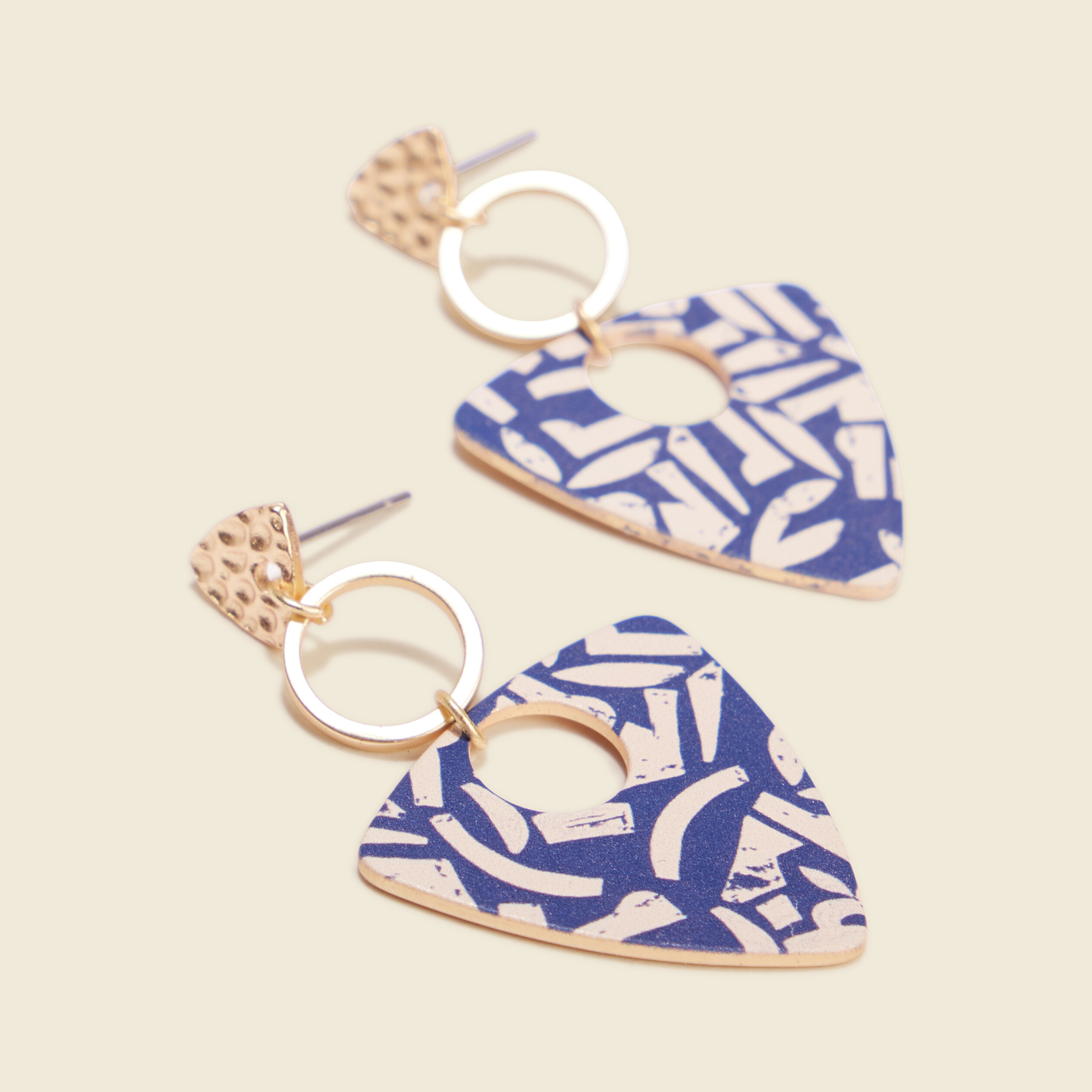 Boucles d'oreilles pendantes bleu electrique femme