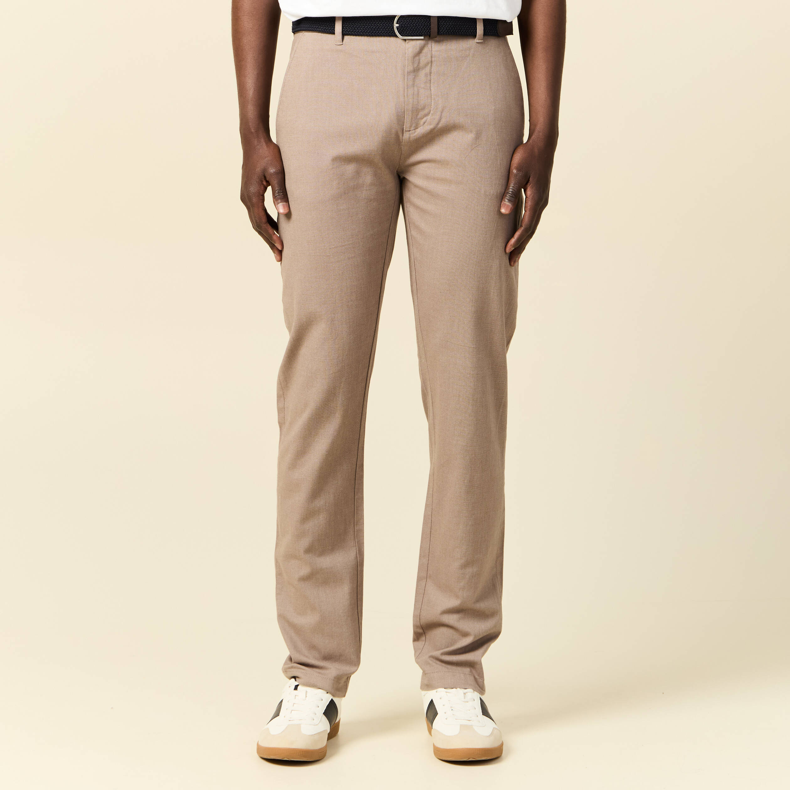 pantalon chino straight taupe homme Pantalon chino straight taupe homme