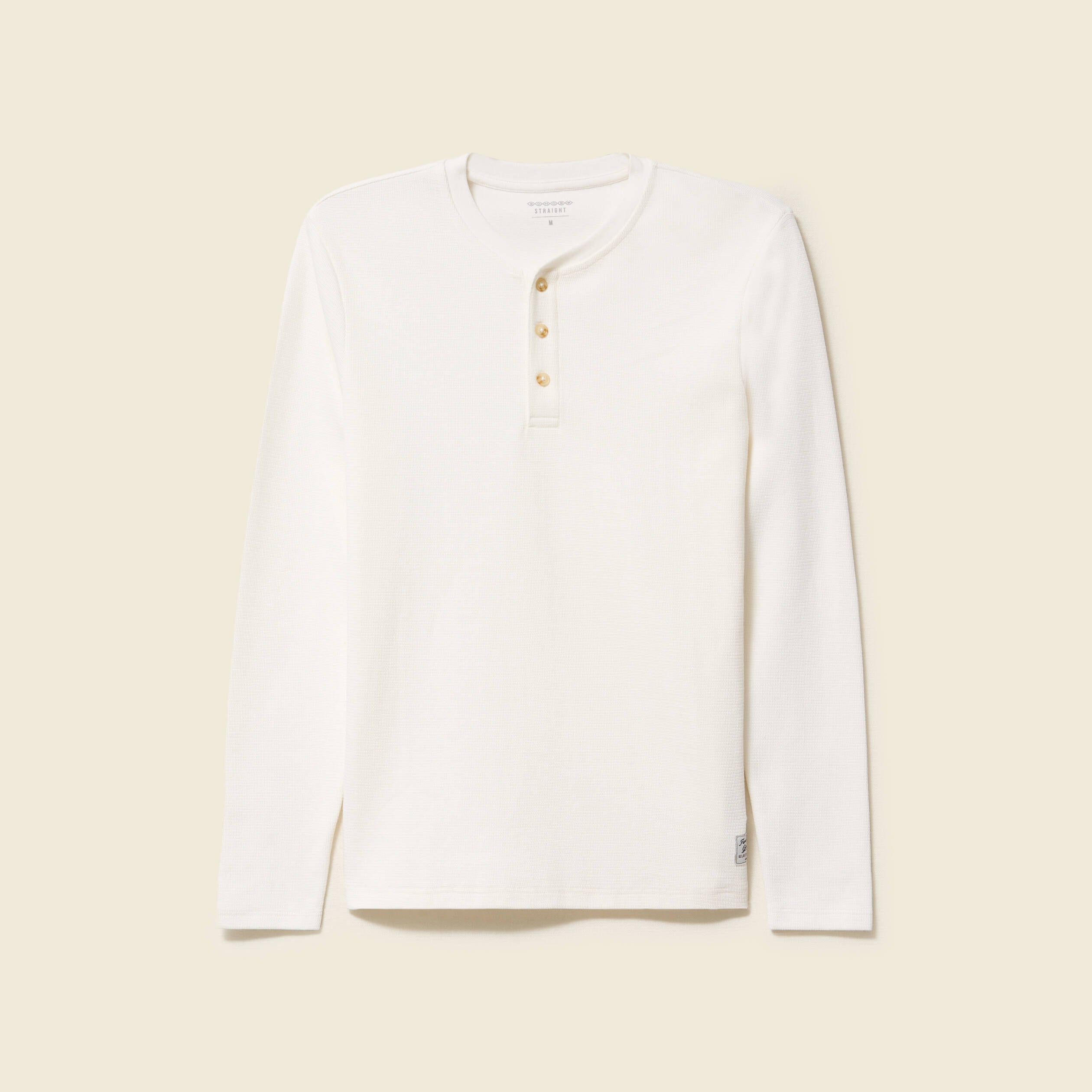 T-shirt manches longues ecru homme