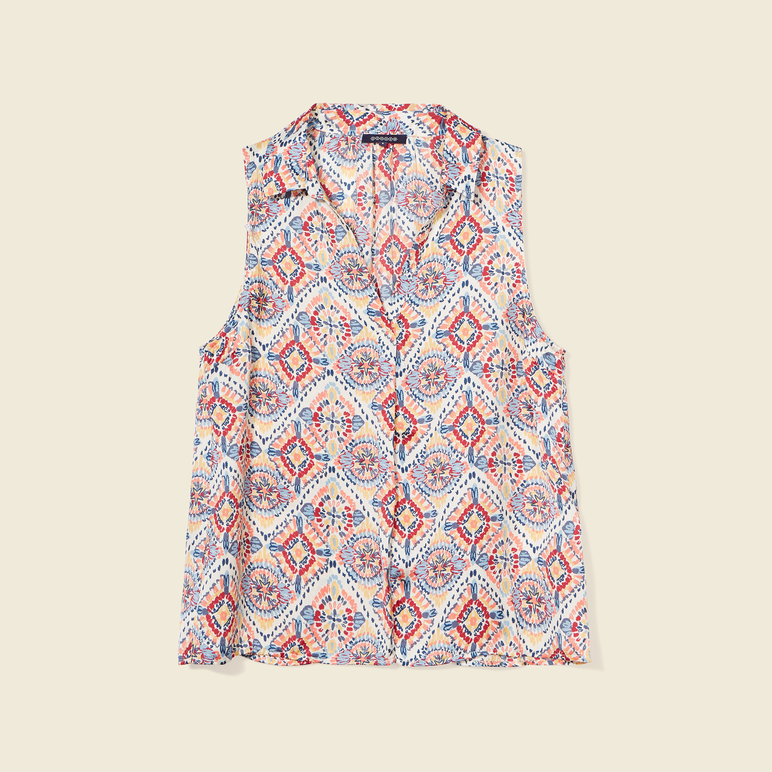 Blouse sans manches multicolore femme