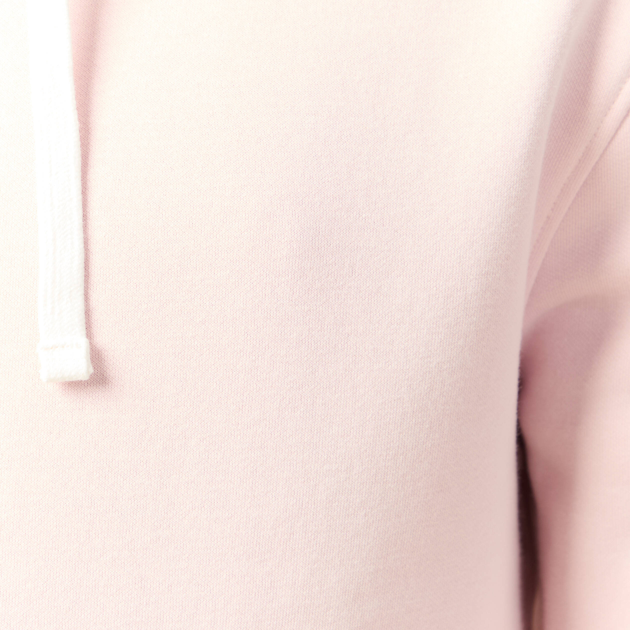 Sweat &agrave; capuche rose poudr&eacute;e homme