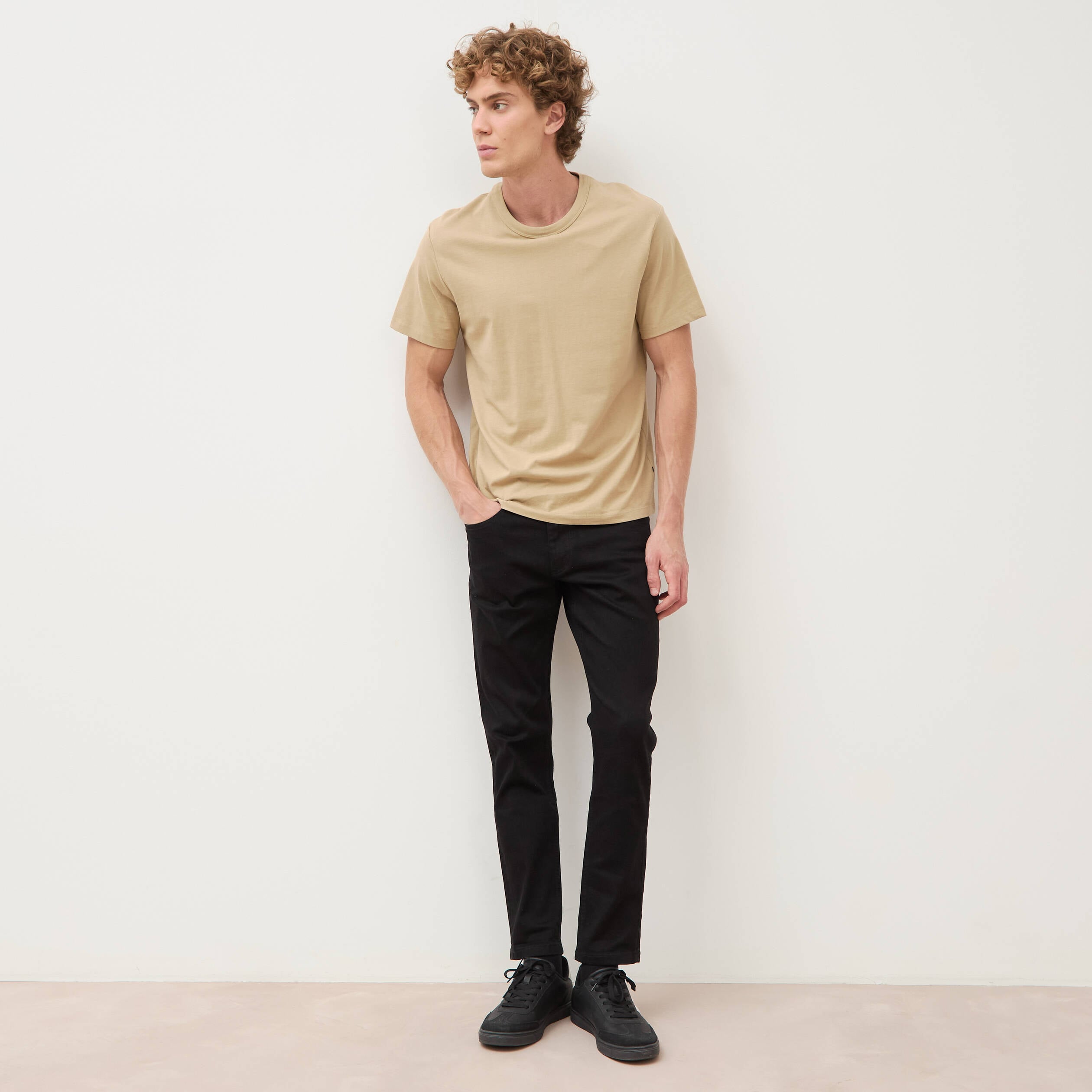 Jeans slim longueur 30 denim noir homme
