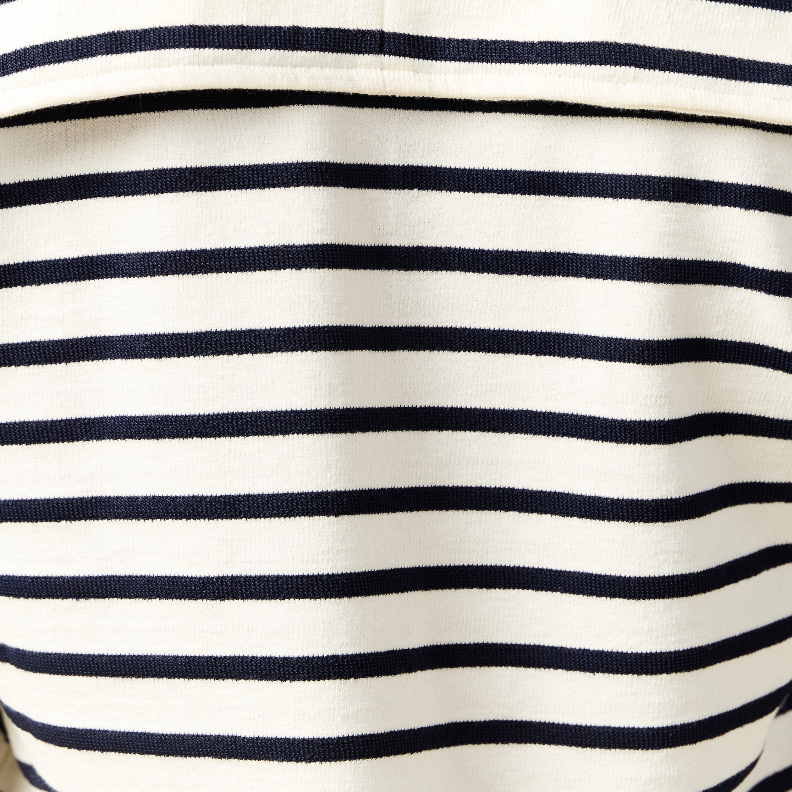 T-shirt col V manches longues ecru femme