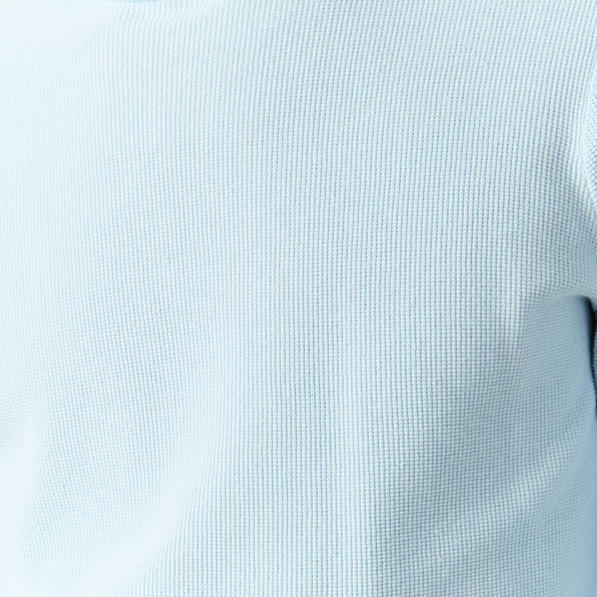 Pull fin col rond manches longues bleu ciel homme