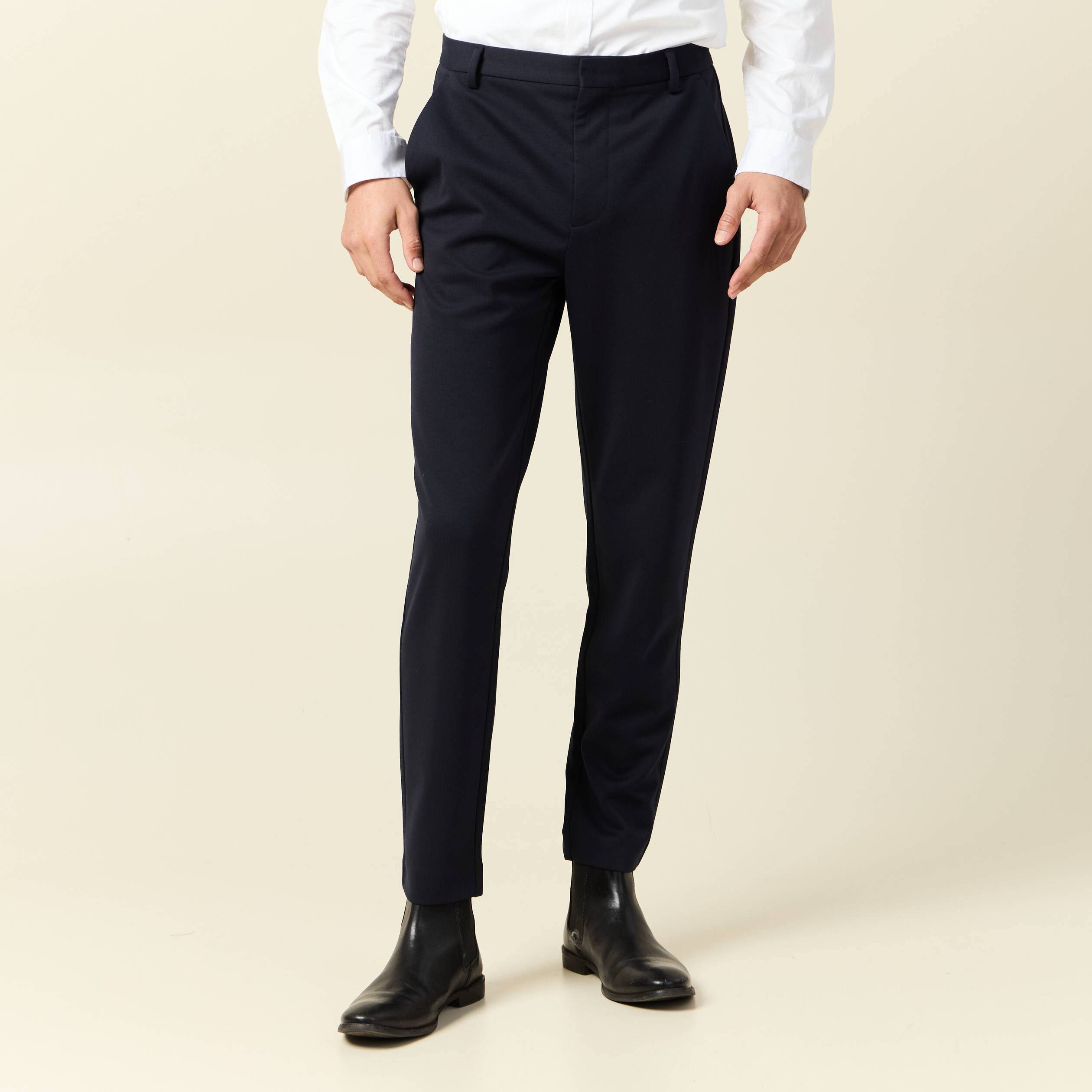 pantalon chino slim bleu marine homme Pantalon chino slim bleu marine homme