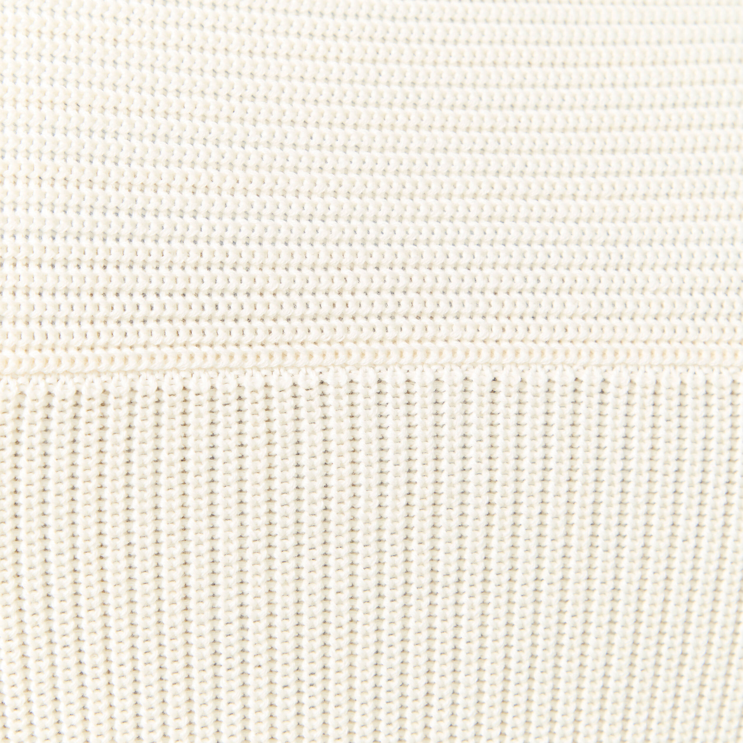 Polo manches longues ecru homme