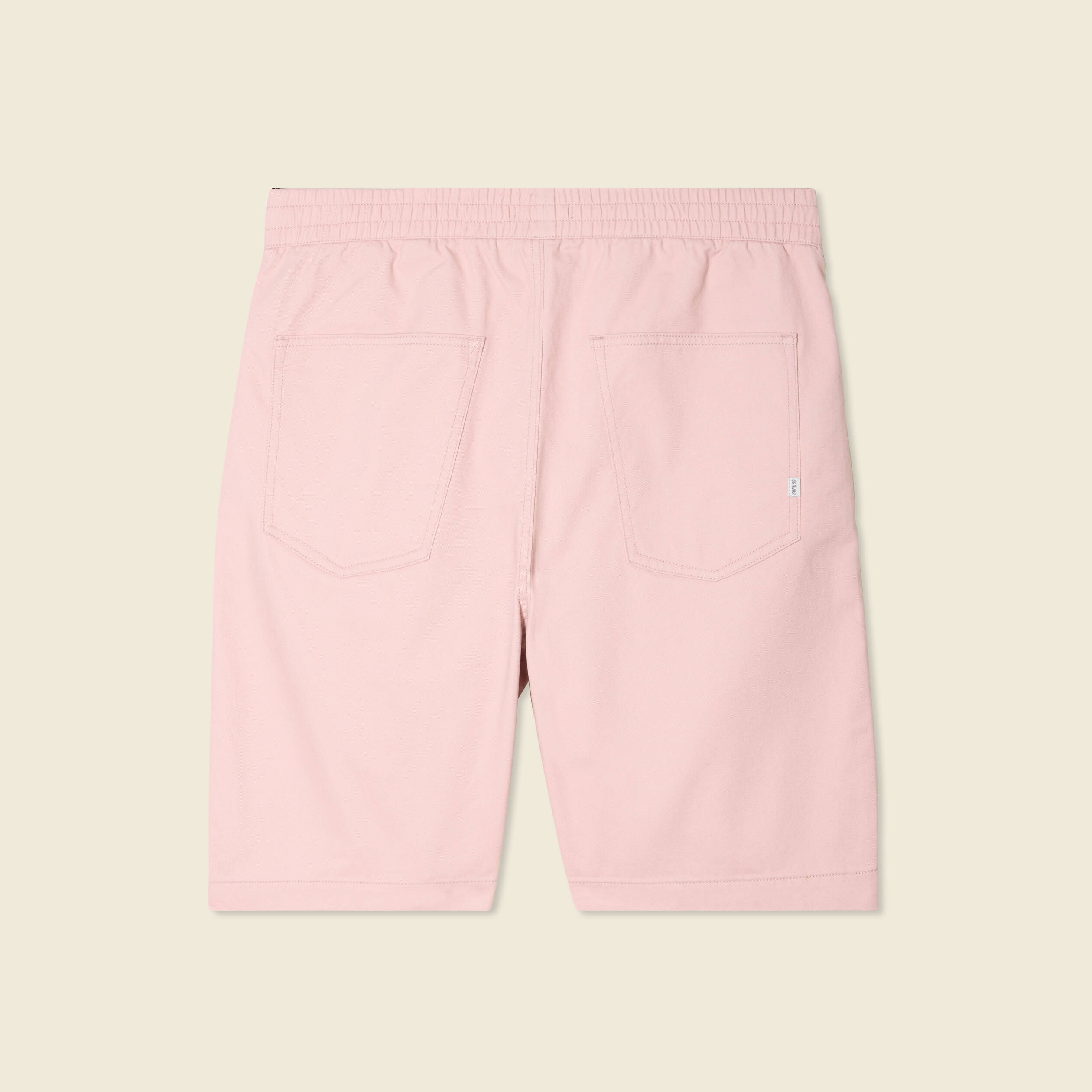 Bermuda droit rose pastel homme