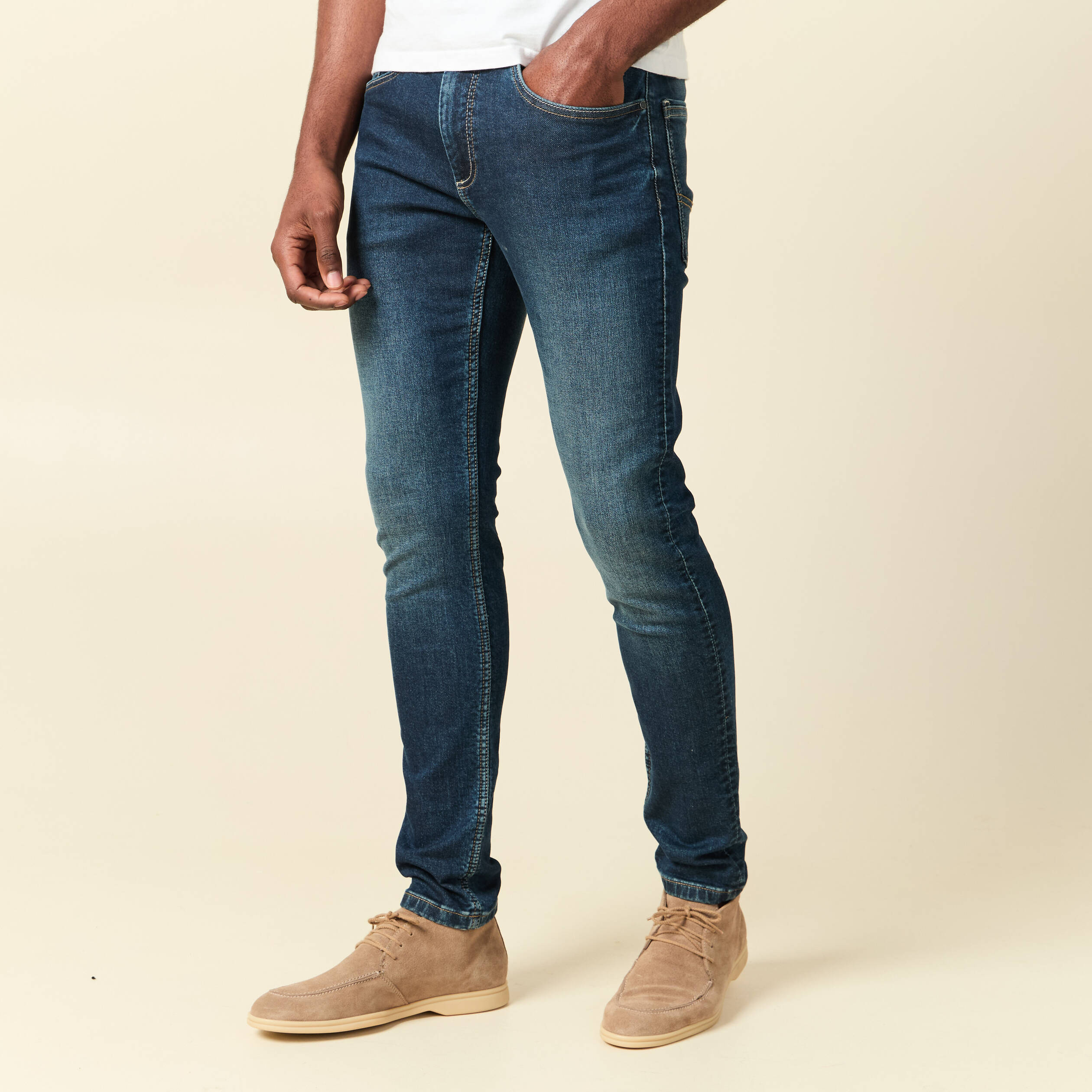 Mens Jeans Jean Homme 48 Plus Size Stretch Denim Jeans: Extra