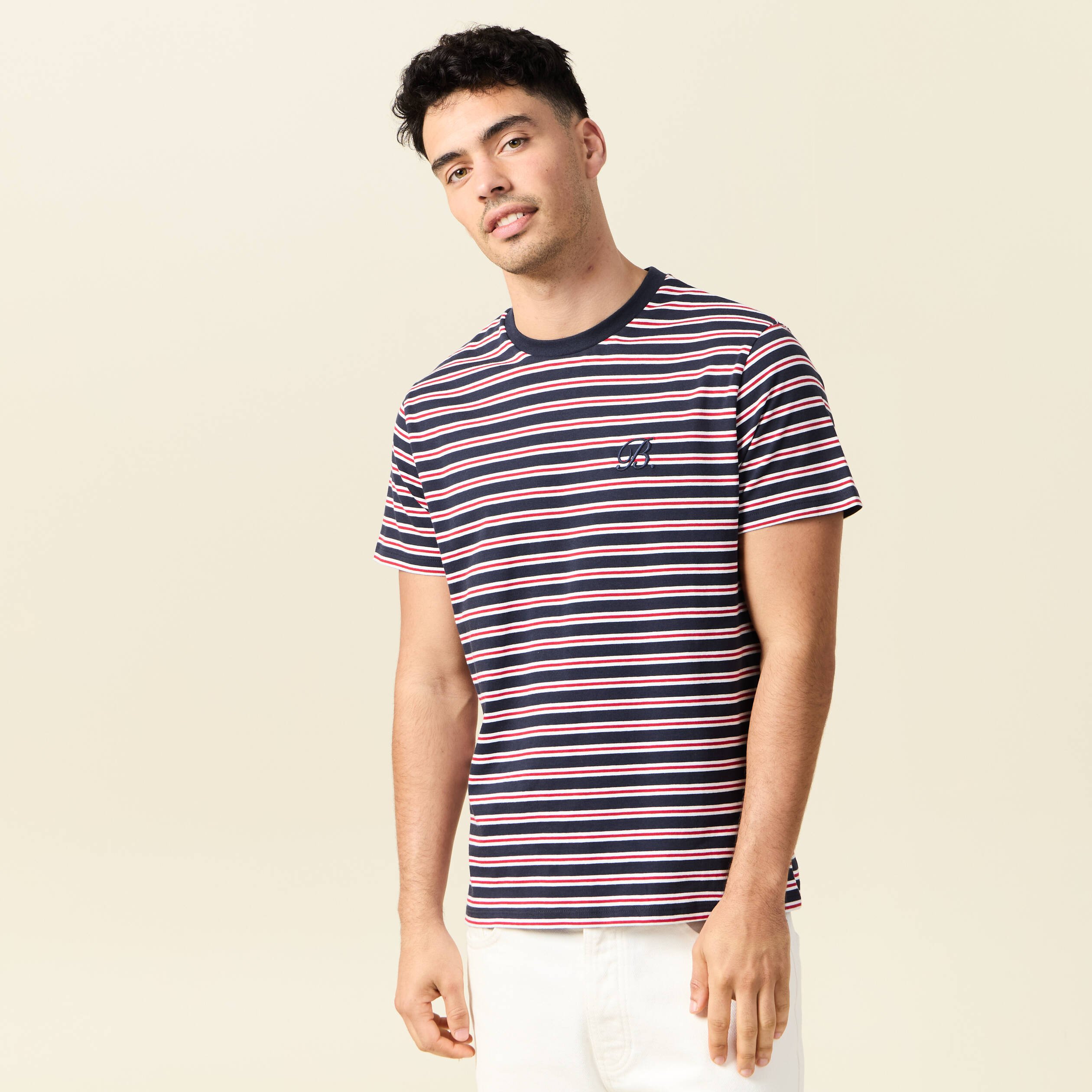 t shirt manches courtes bleu marine homme T-shirt manches courtes bleu marine homme