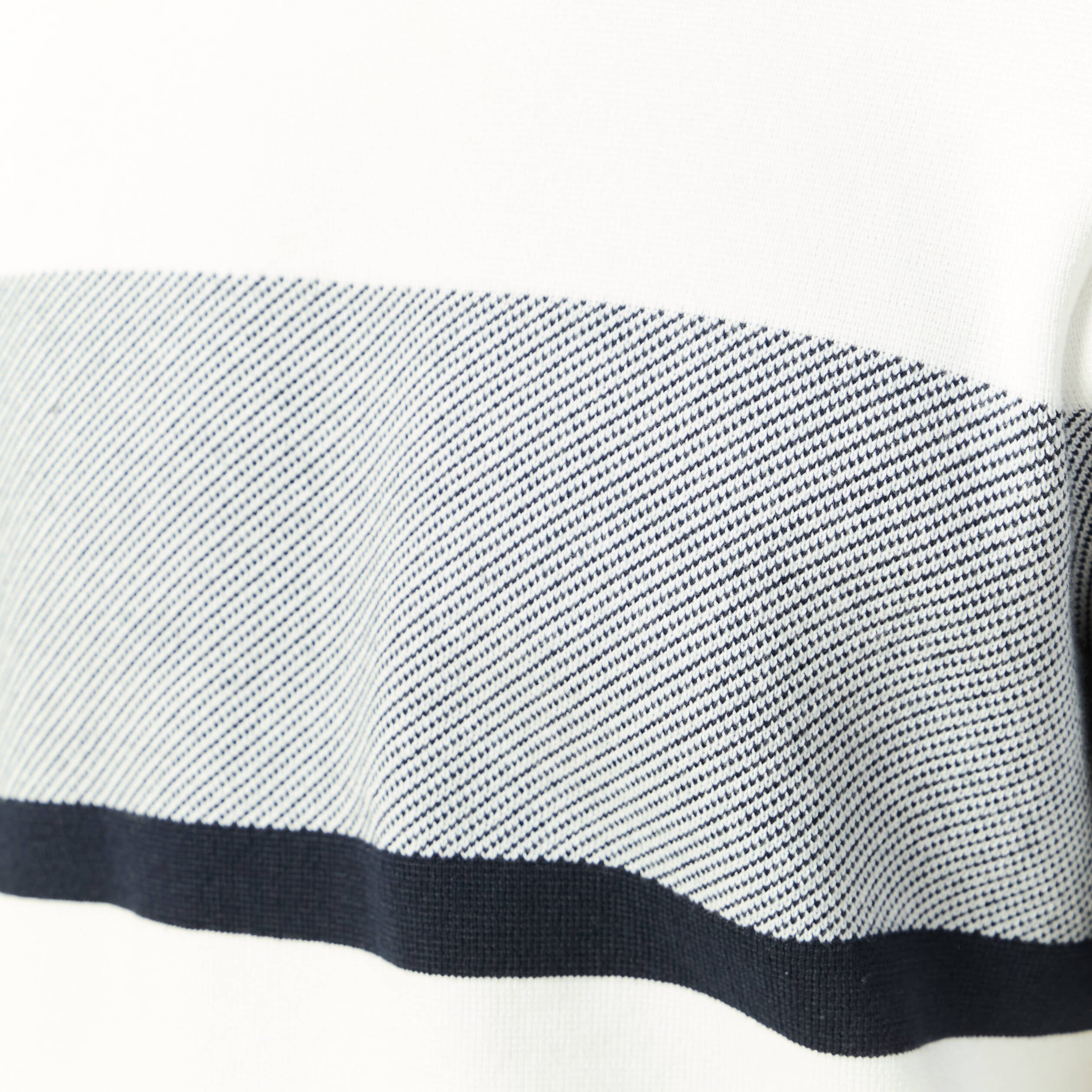 Pull col rond ecru homme
