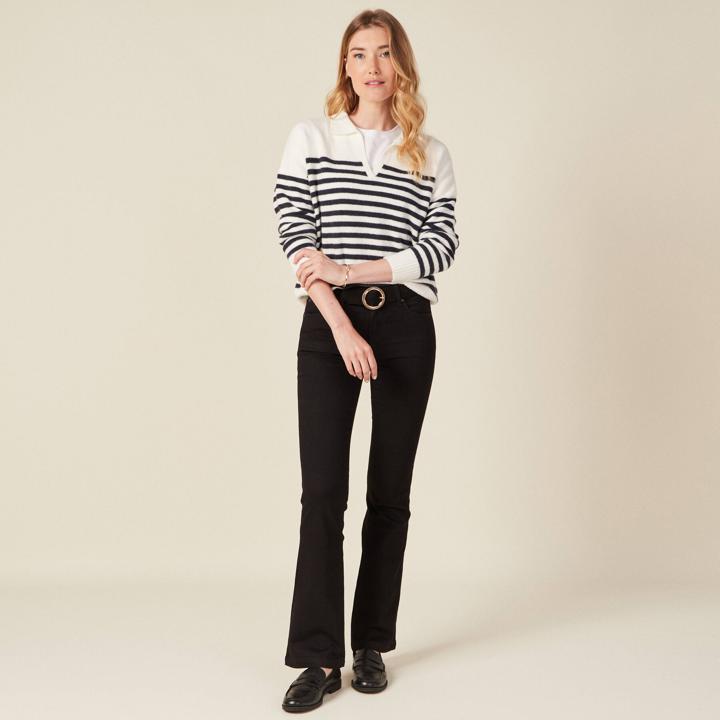 jeans bootcut denim noir femme Jeans bootcut denim noir femme