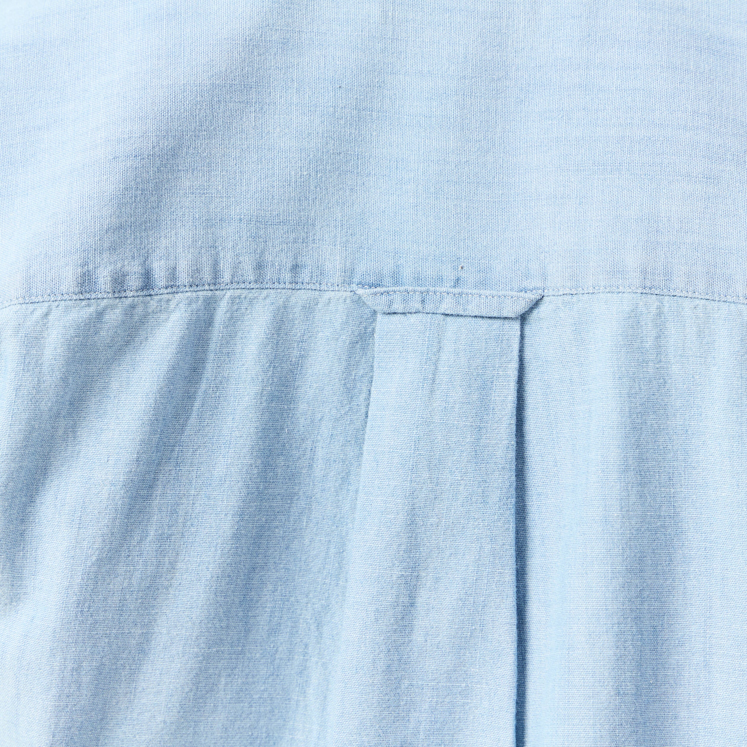 Chemise col classique manches longues bleu clair homme