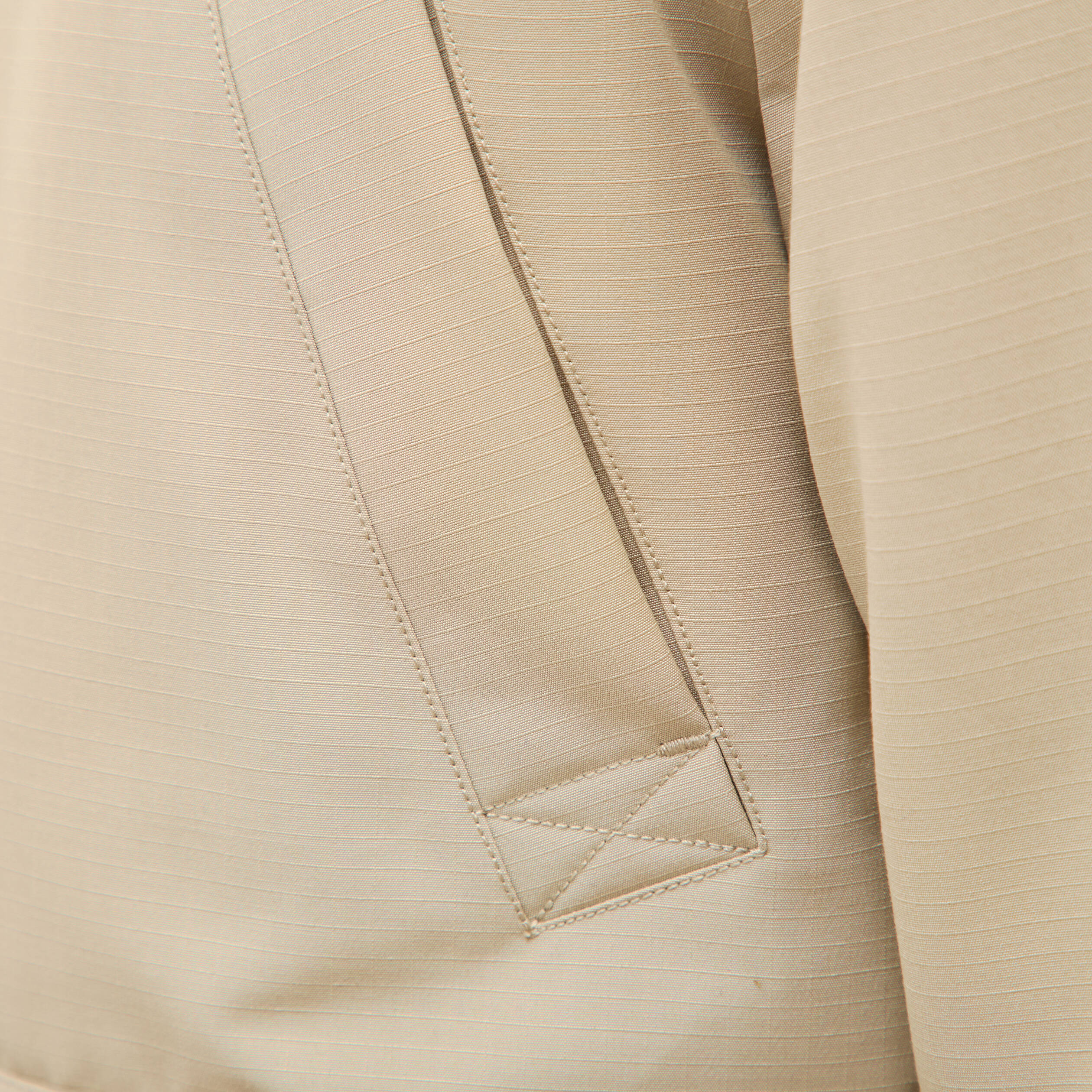 Parka courte &agrave; capuche beige homme
