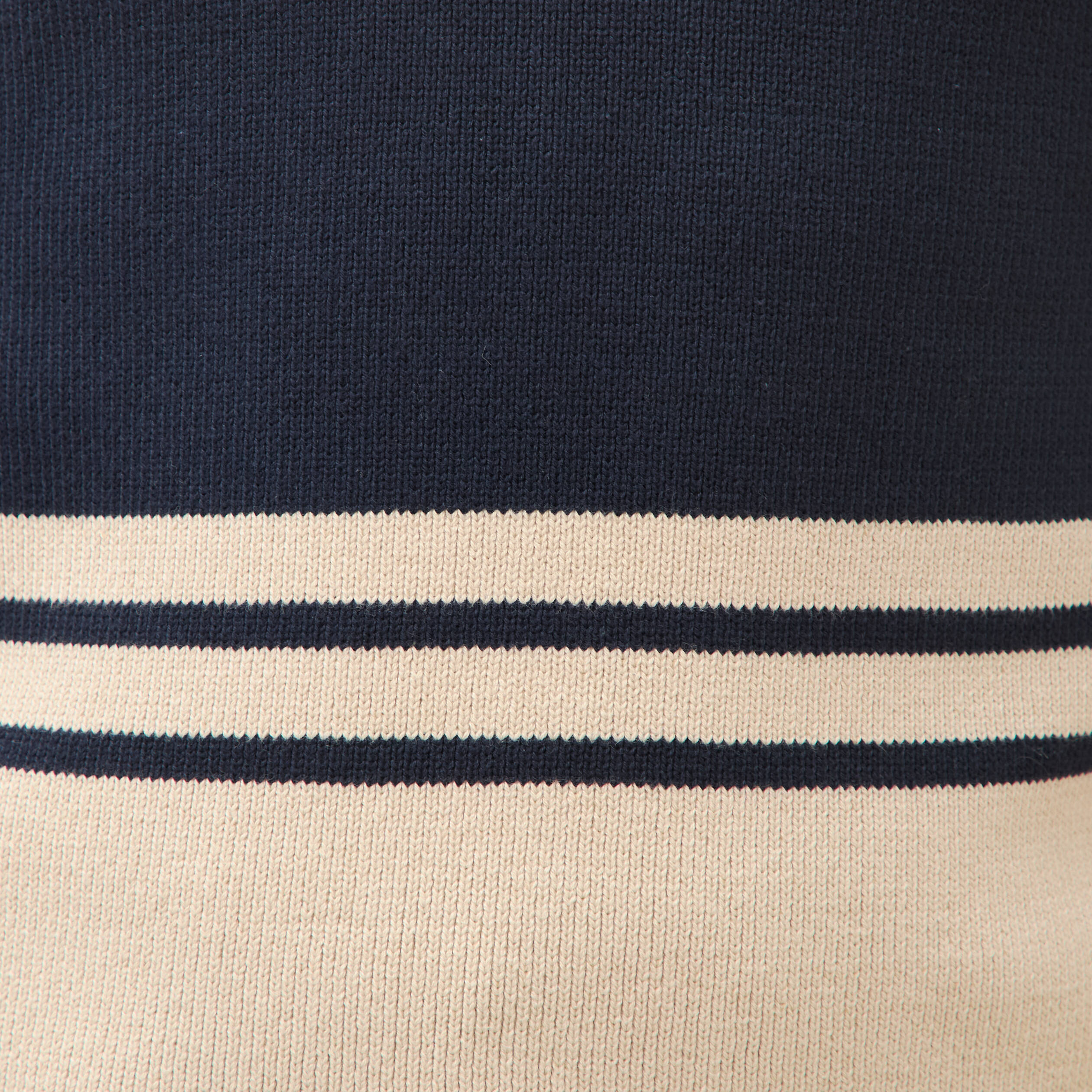 Pull manches longues en coton beige homme
