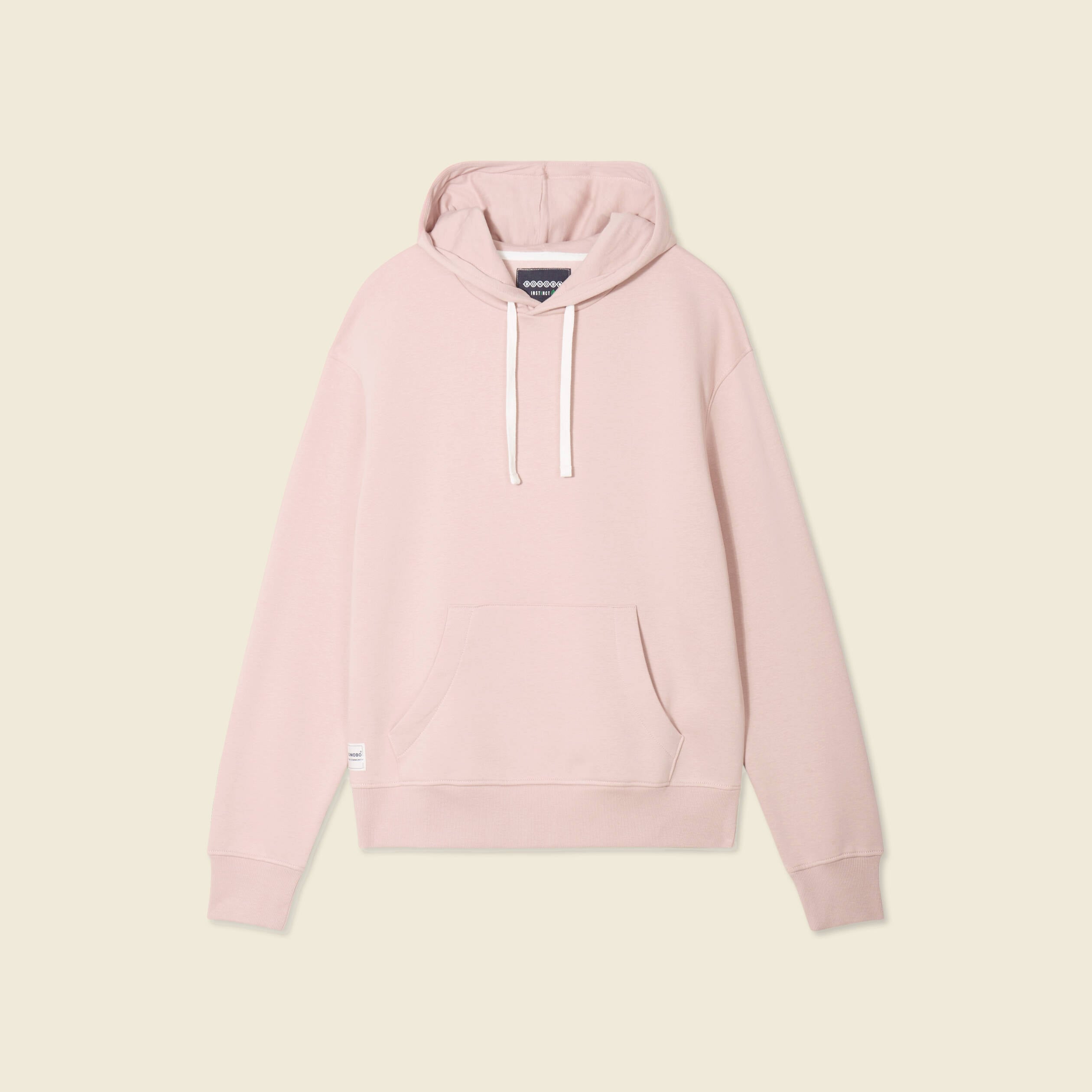 Sweat &agrave; capuche rose pastel homme