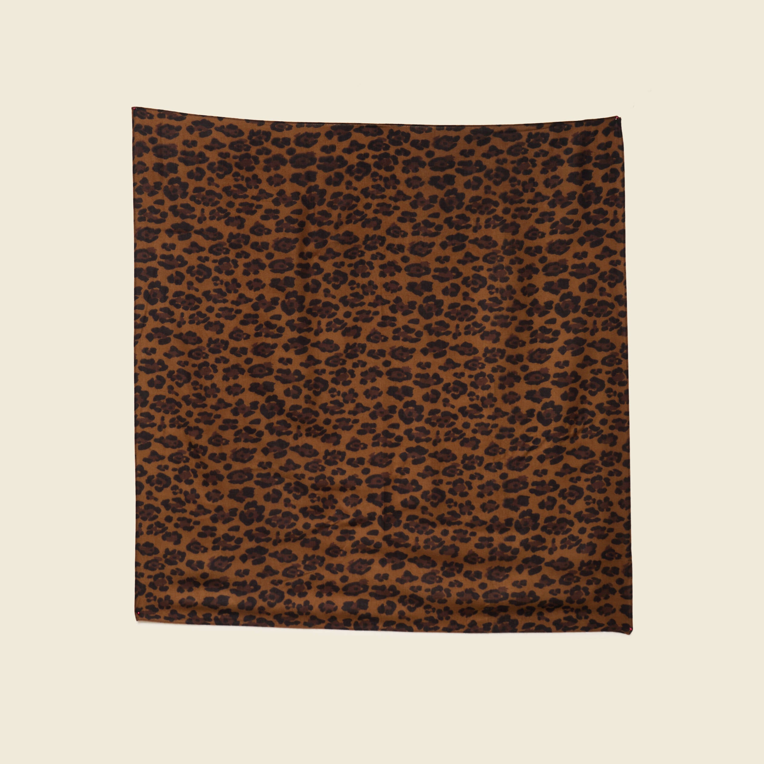 Foulard marron cognac femme