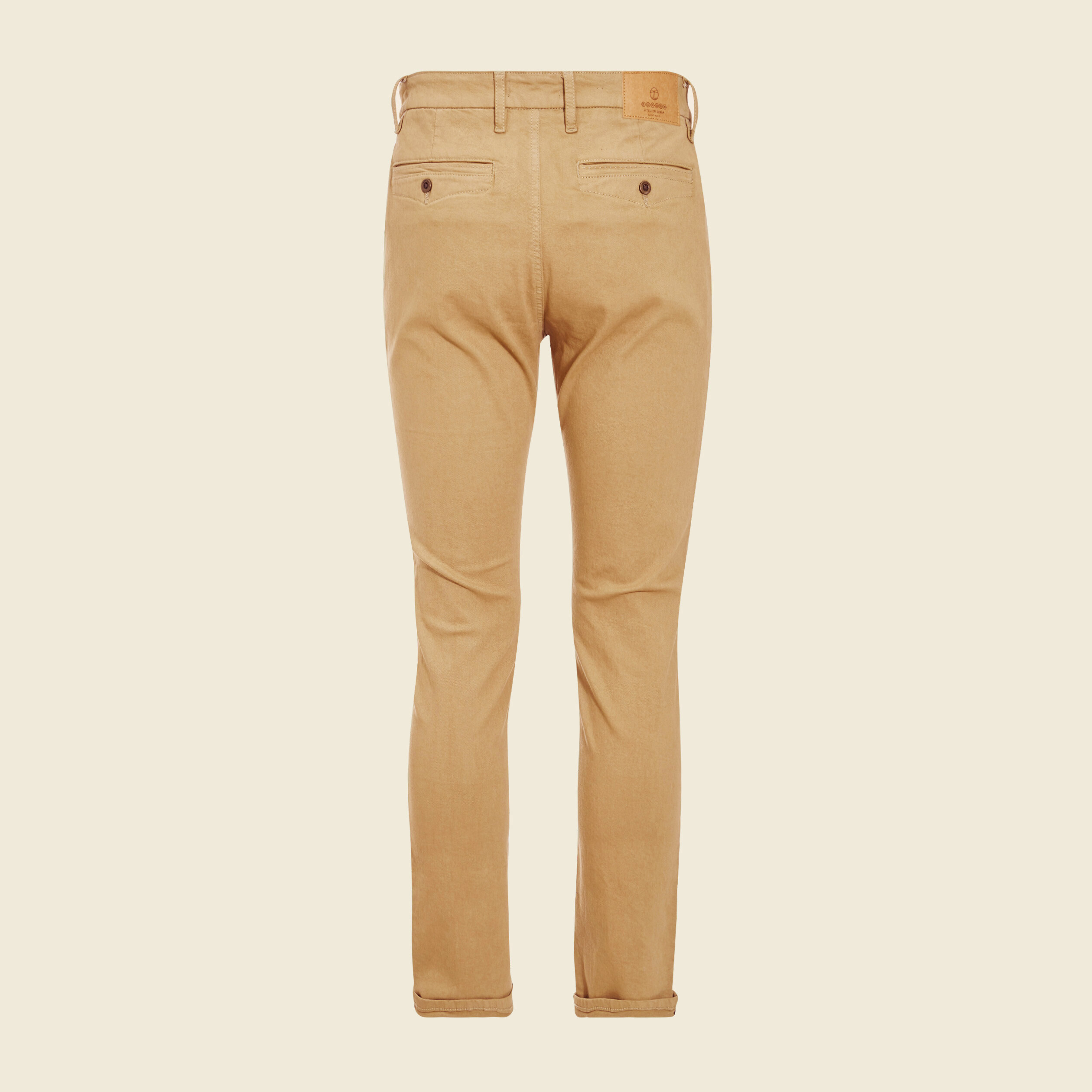 Pantalon chino slim vert kaki homme