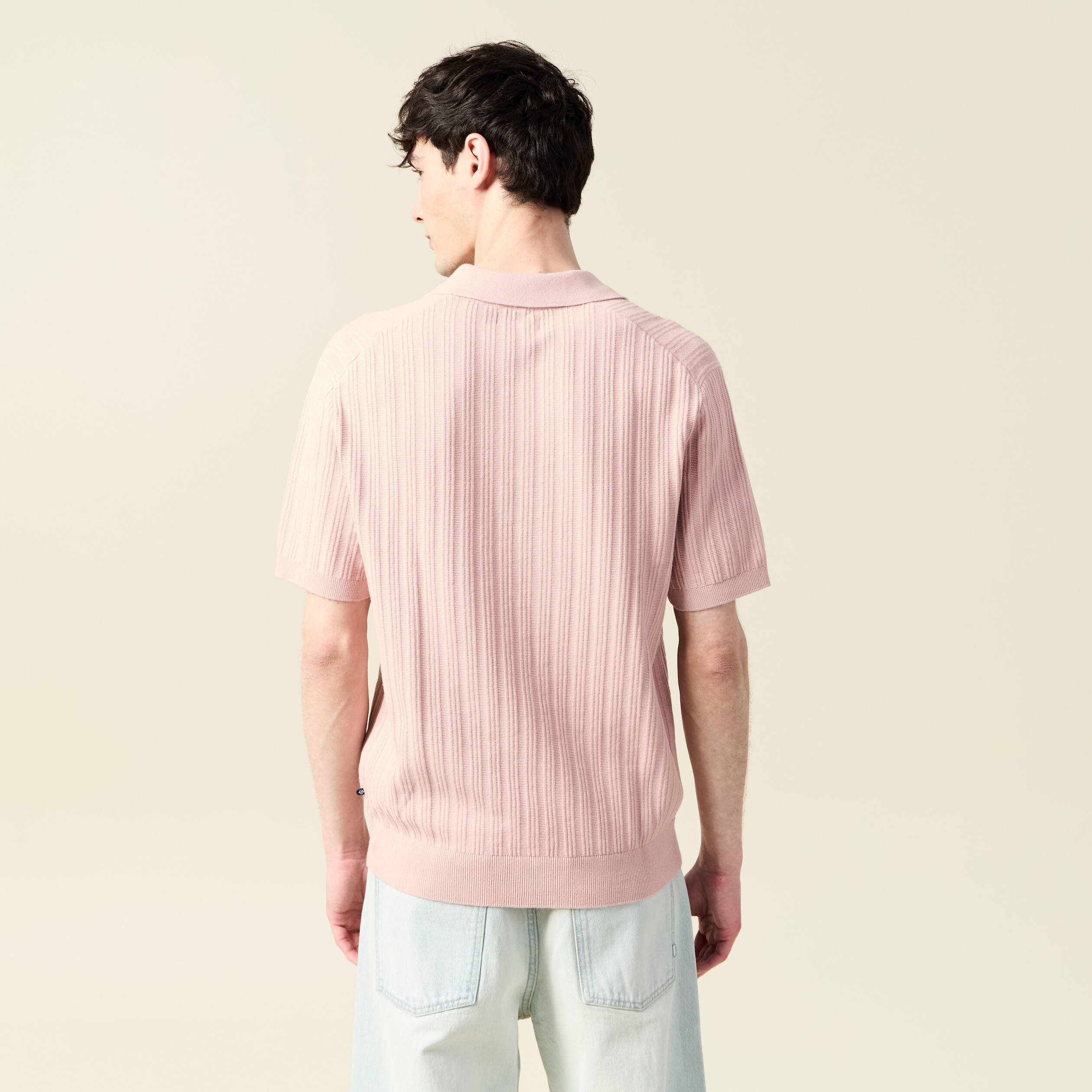 polo manches courtes rose pastel homme Polo manches courtes rose pastel homme