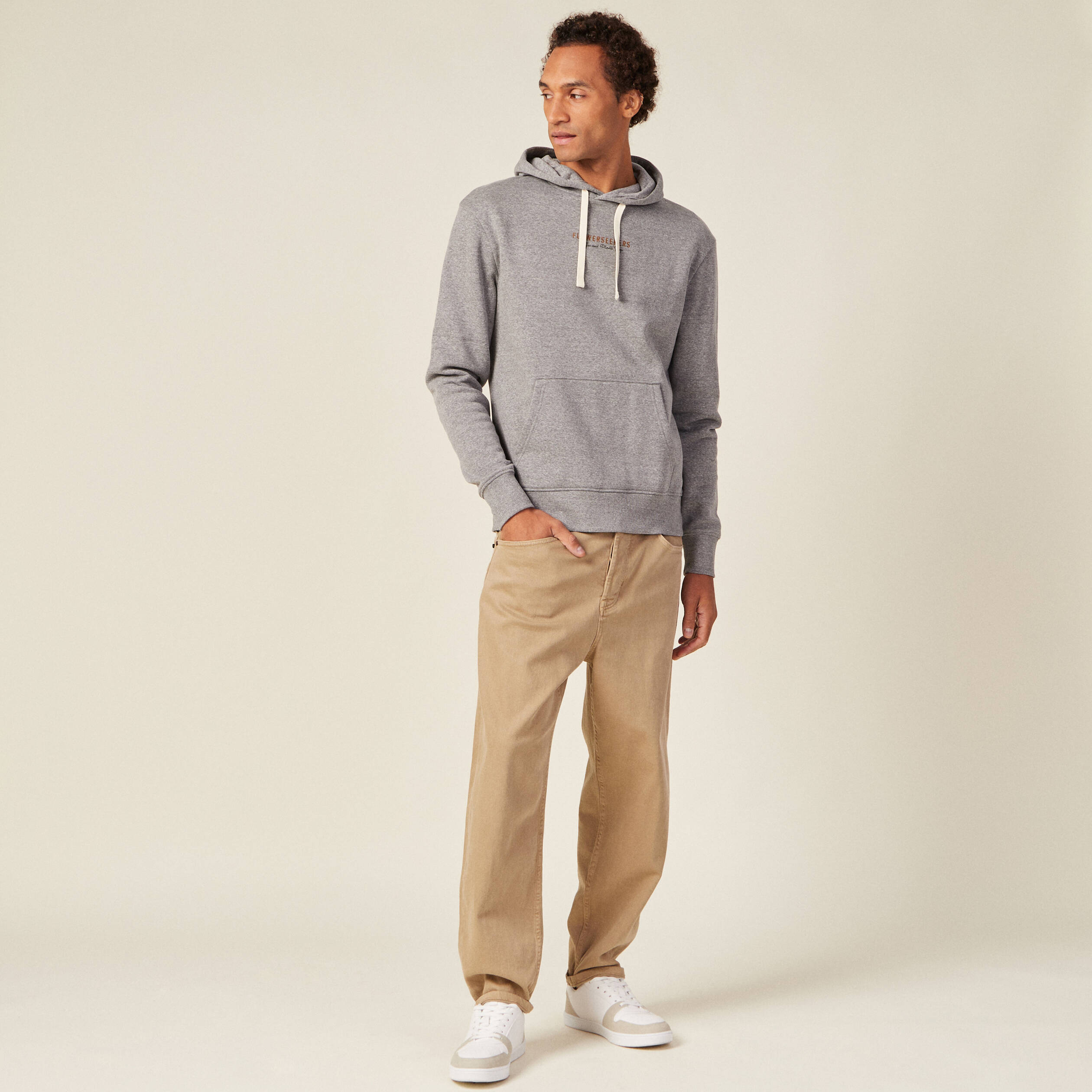Pull col roulé manches longues gris foncé homme | La Halle