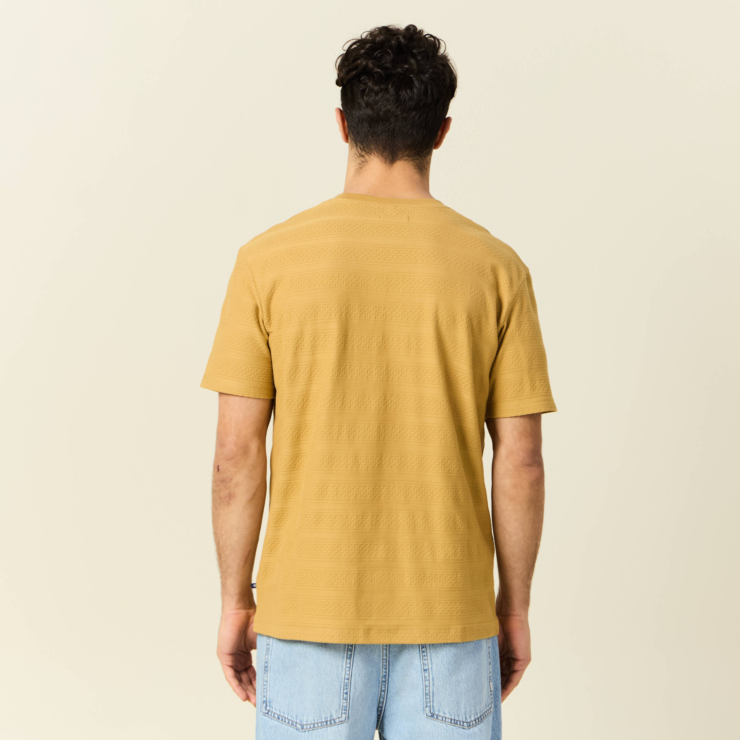 t shirt manches courtes beige homme T-shirt manches courtes beige homme