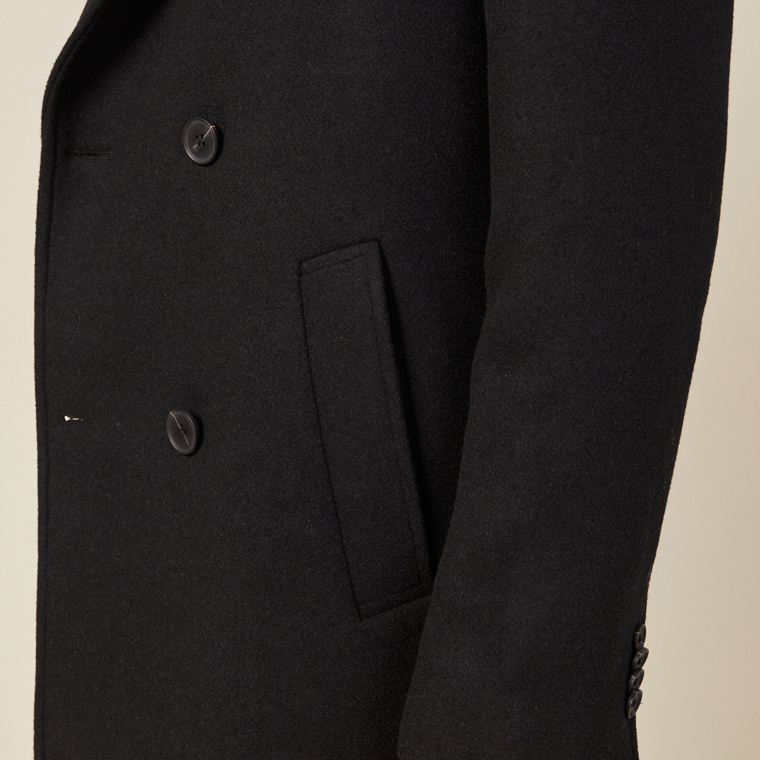 Pardessus éco-responsable noir homme