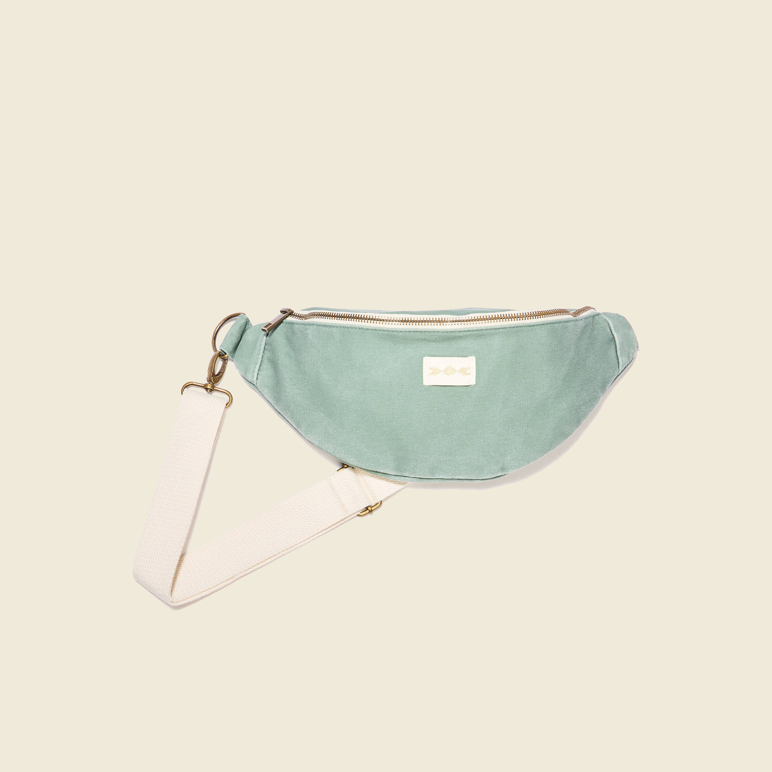 sac banane en jean vert kaki femme Sac banane en jean vert kaki femme