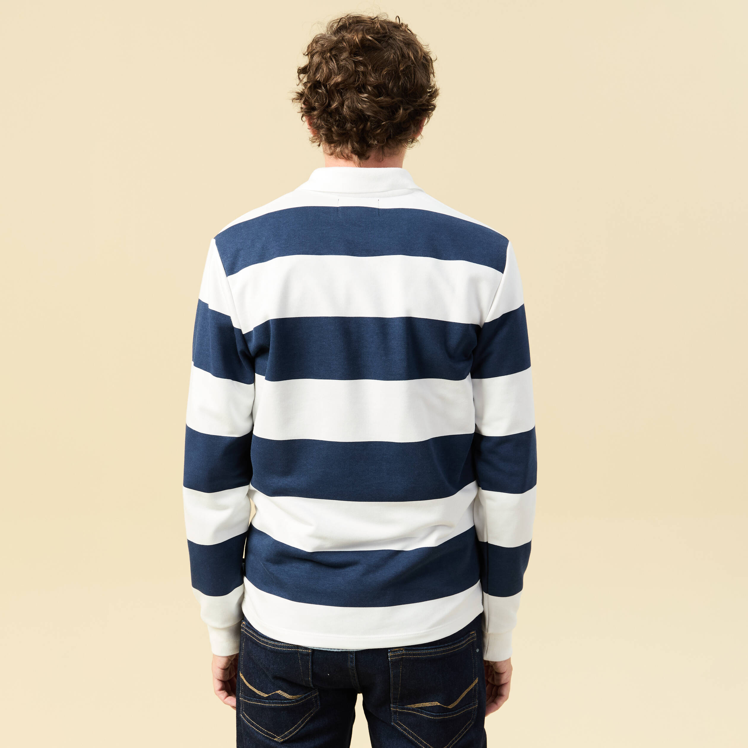 Sweat manches longues ecru homme
