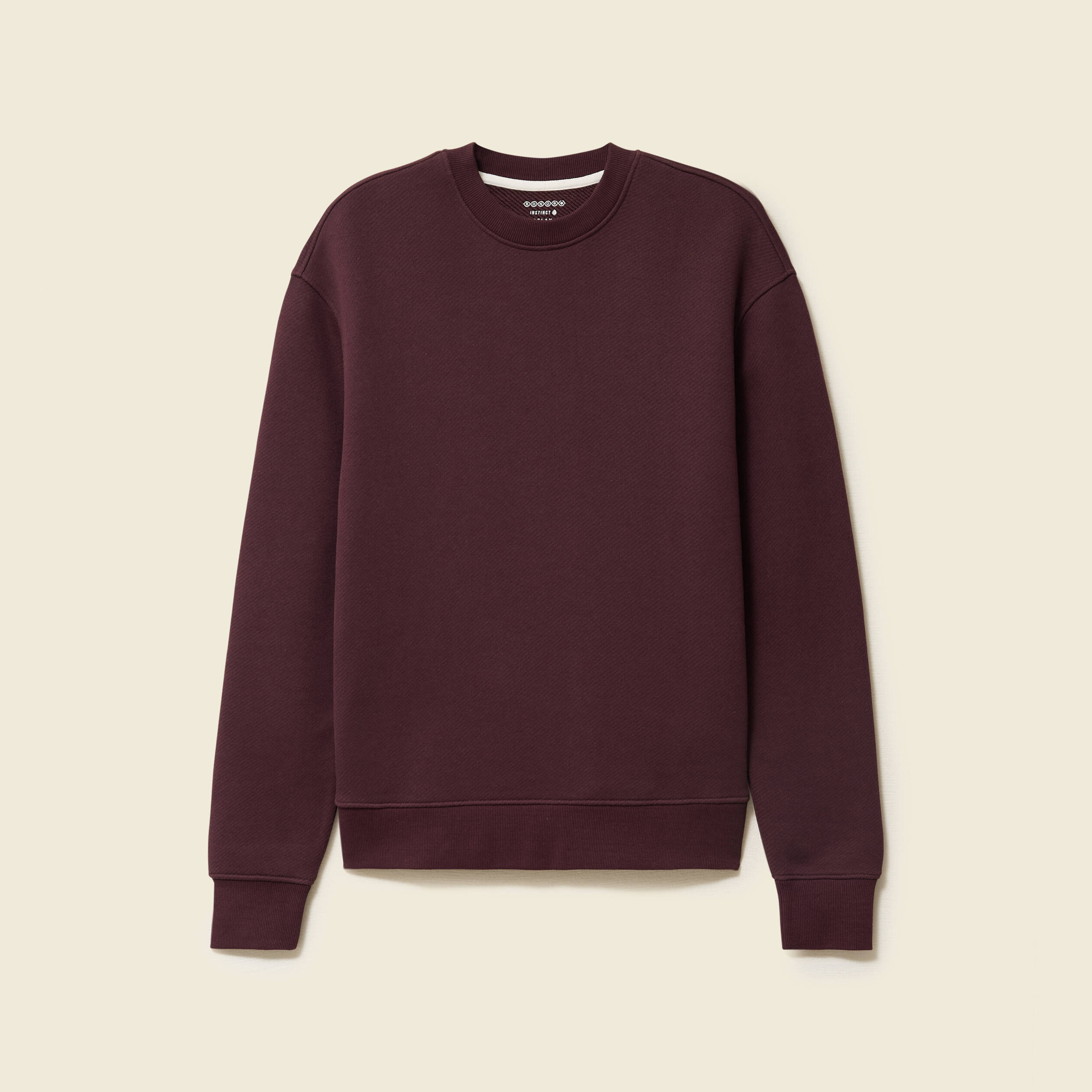 Sweat manches longues bordeaux homme