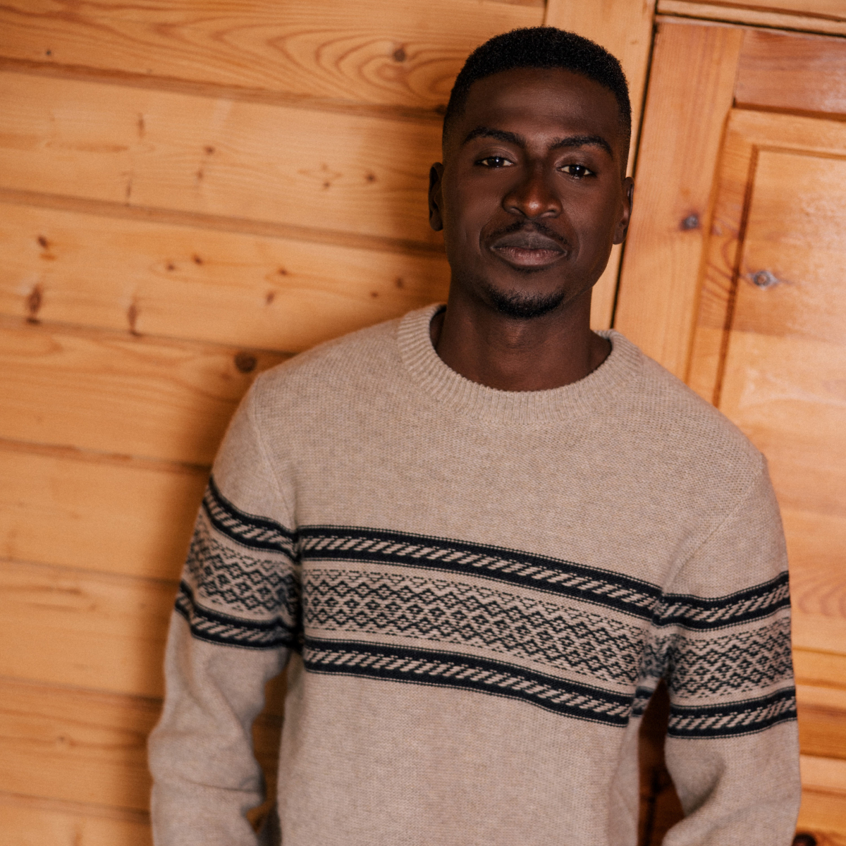 pull manches longues beige homme Pull manches longues beige homme