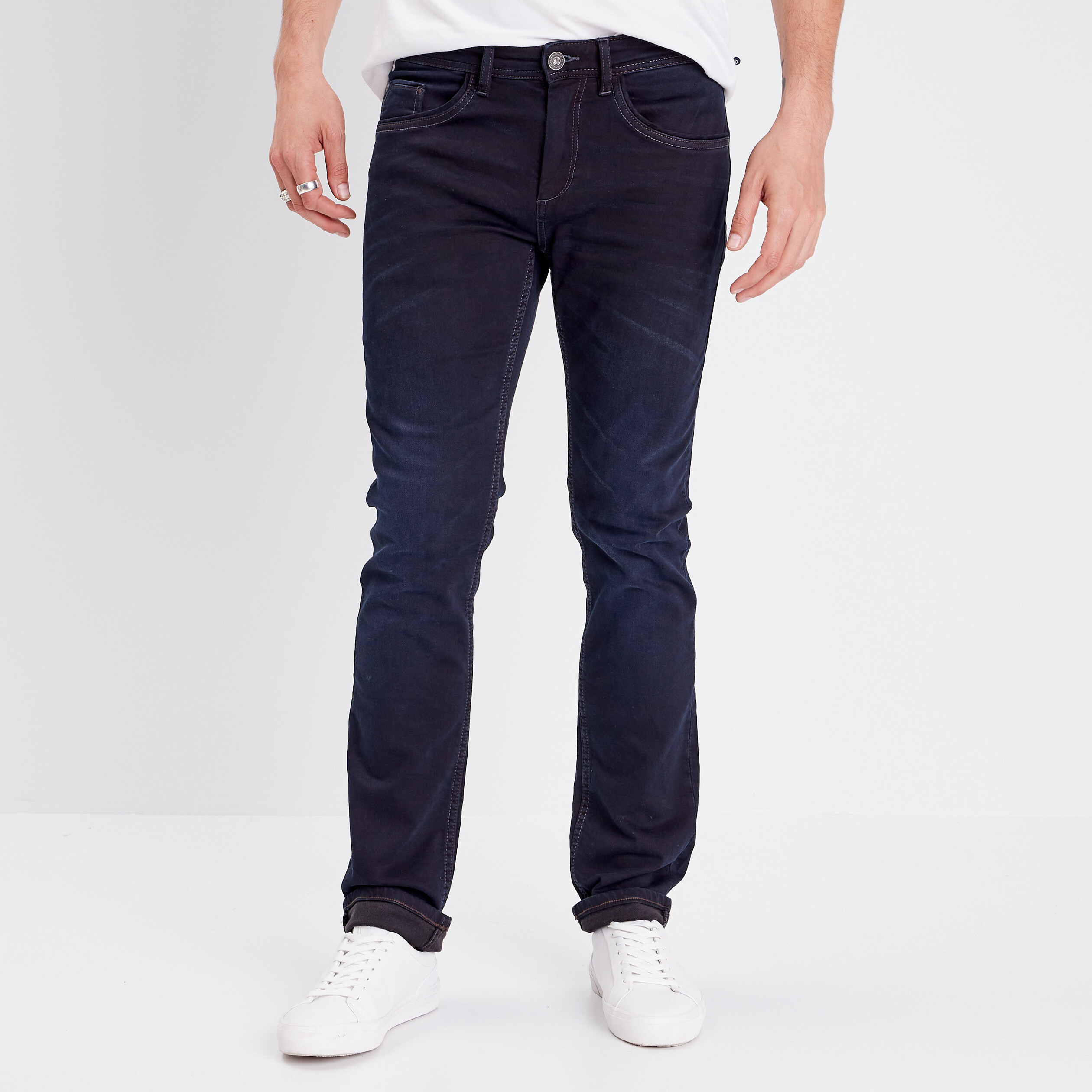 Jeans straight ultra stretch denim brut clean homme