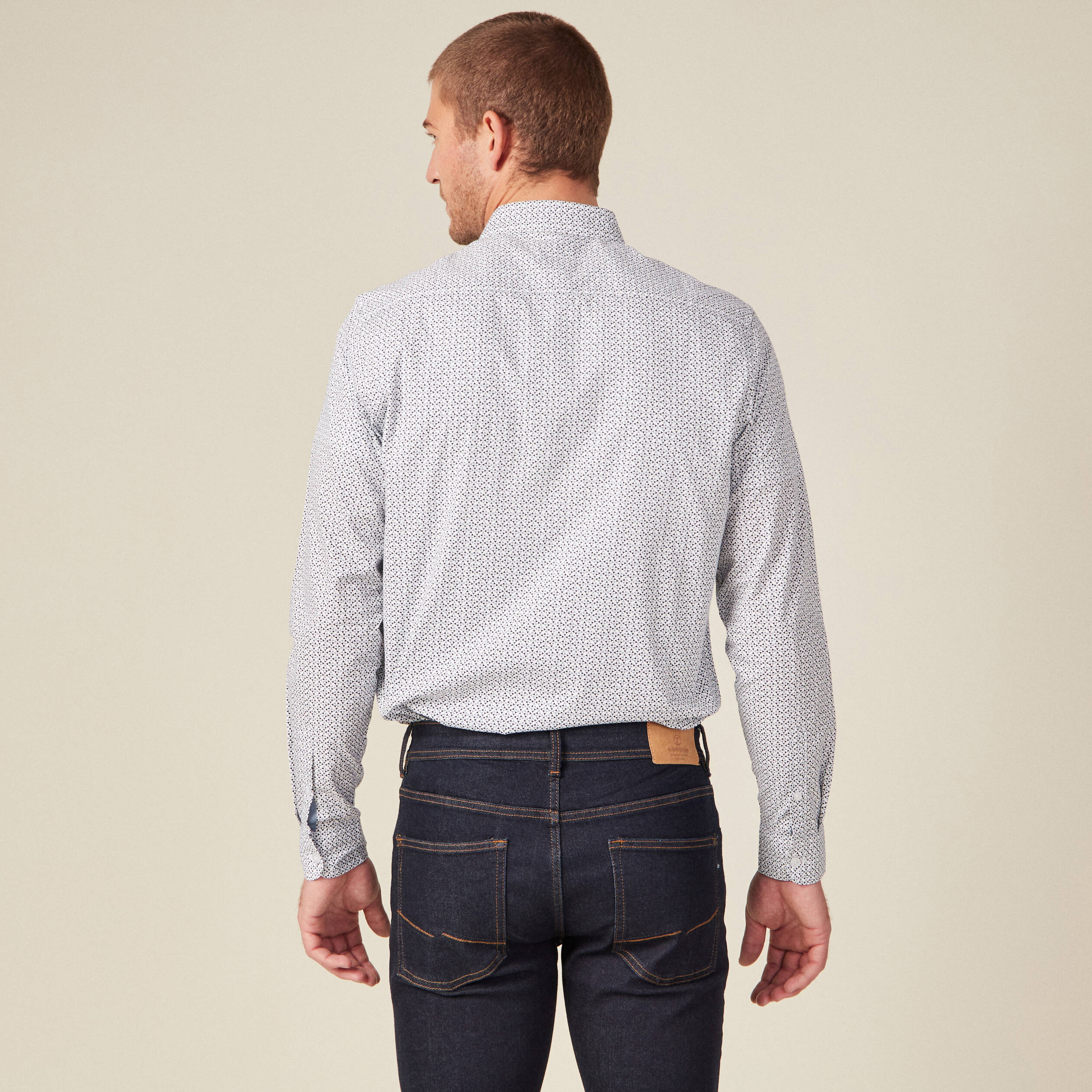 Chemise éco-responsable blanc homme