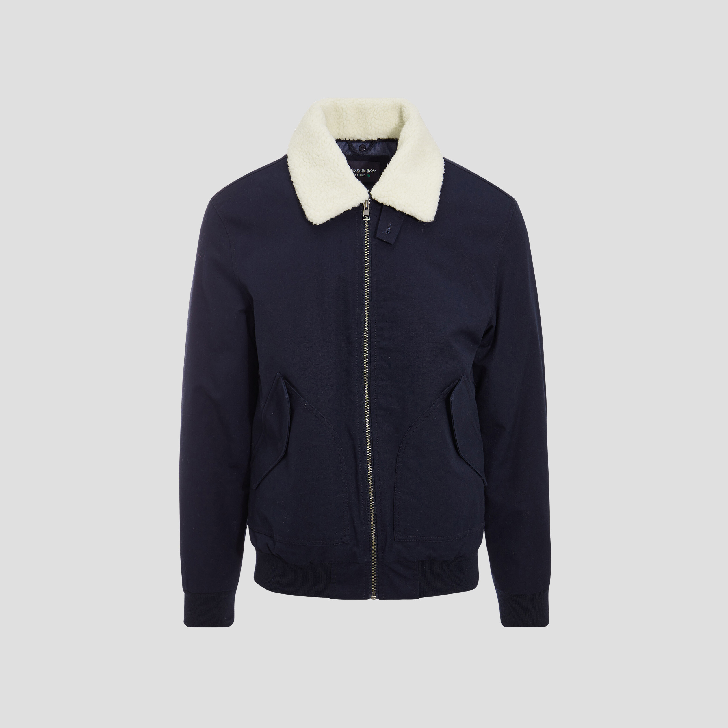 Blouson droit eco responsable bleu marine homme Vibs