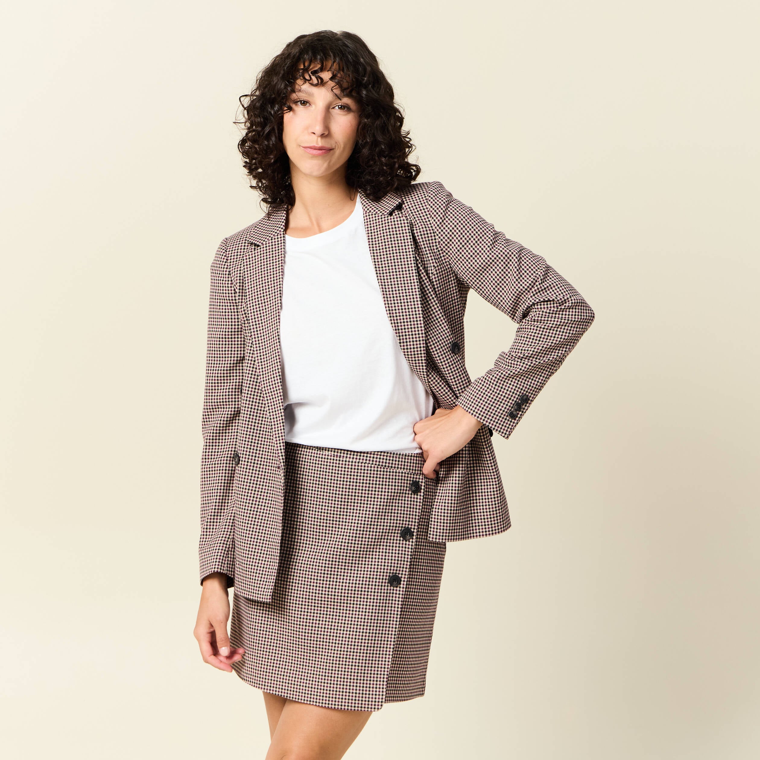 Veste esprit blazer noir femme