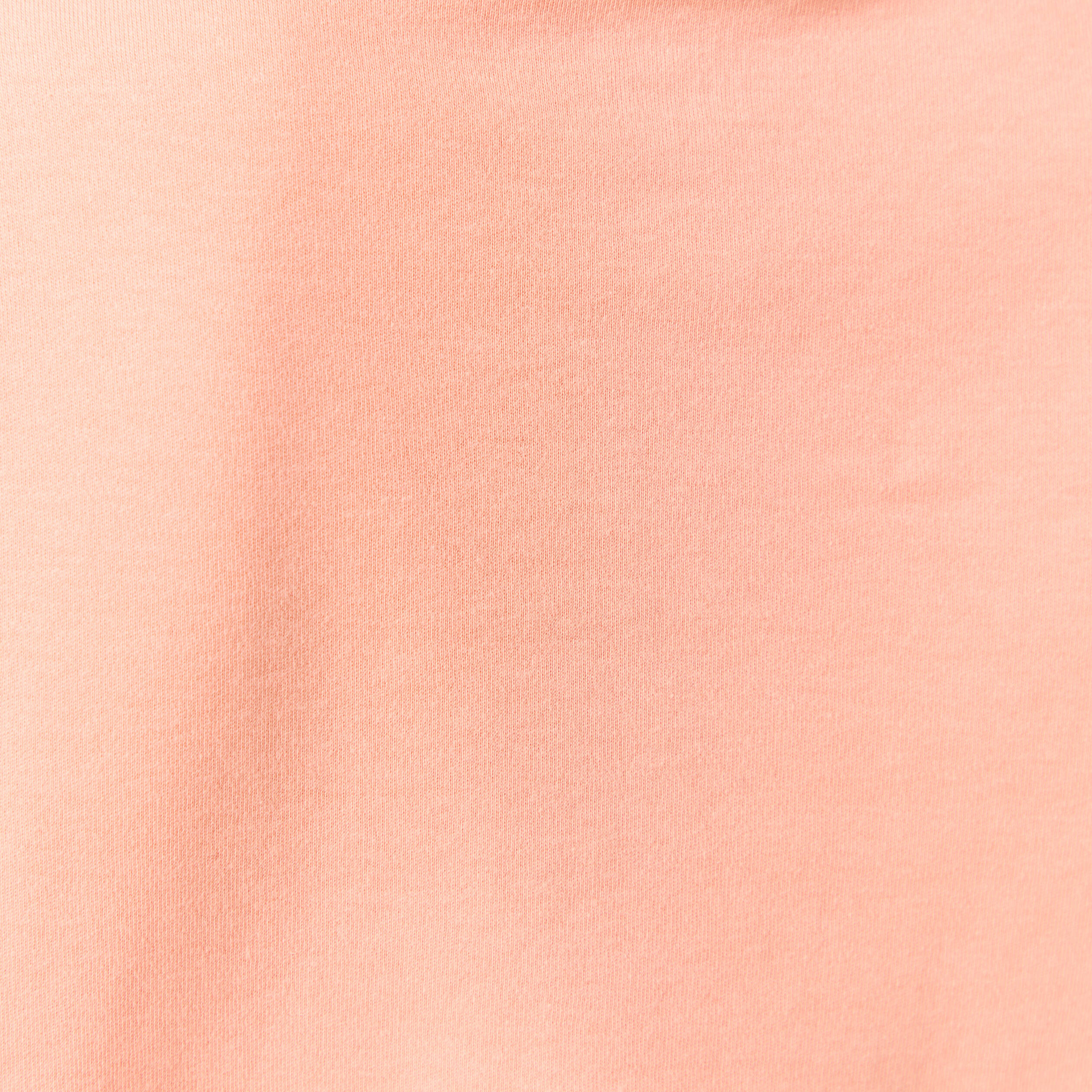 T-shirt cintr&eacute; col rond manches courtes rose corail femme