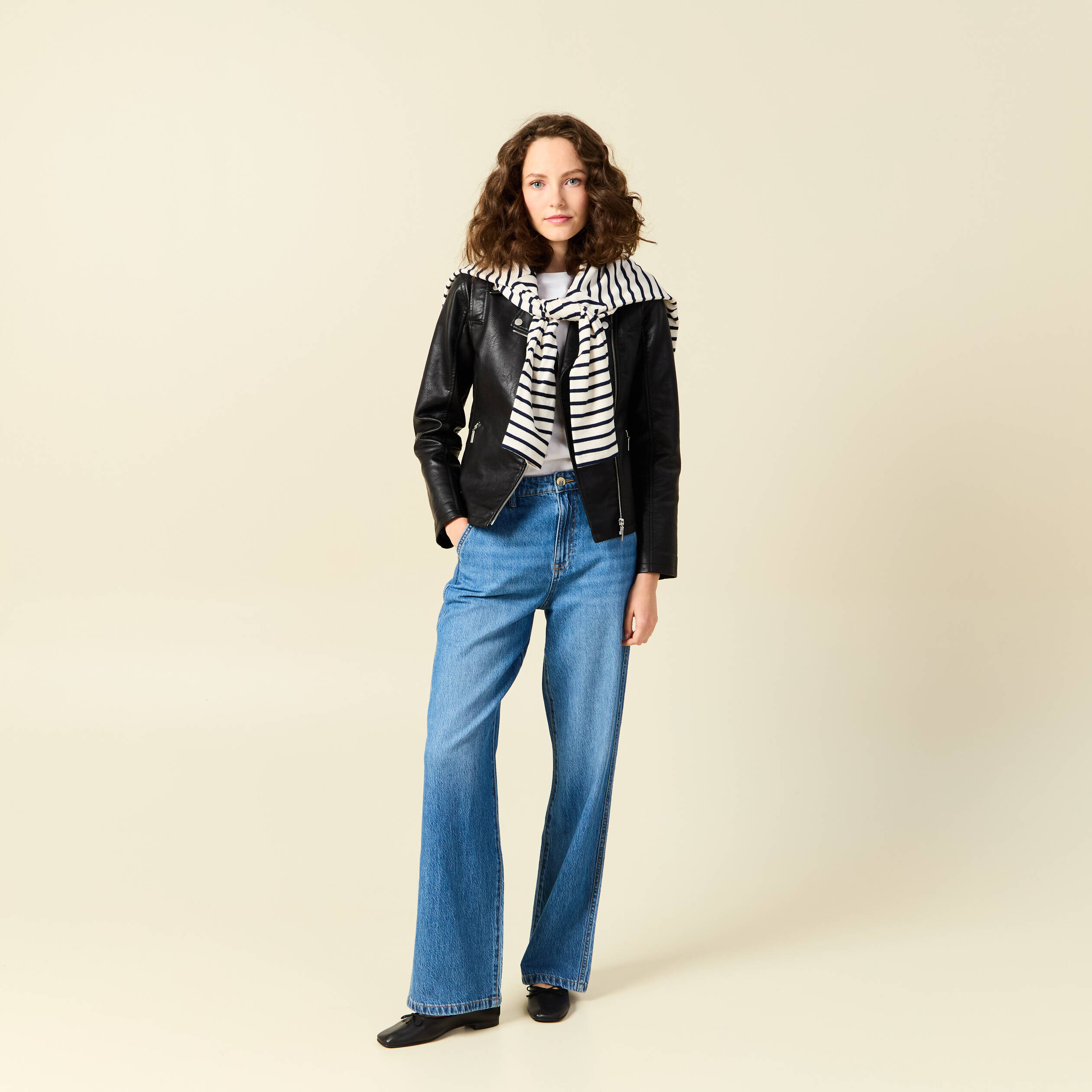 jeans boyfriend 78eme denim stone femme Jeans boyfriend 7/8ème denim stone femme