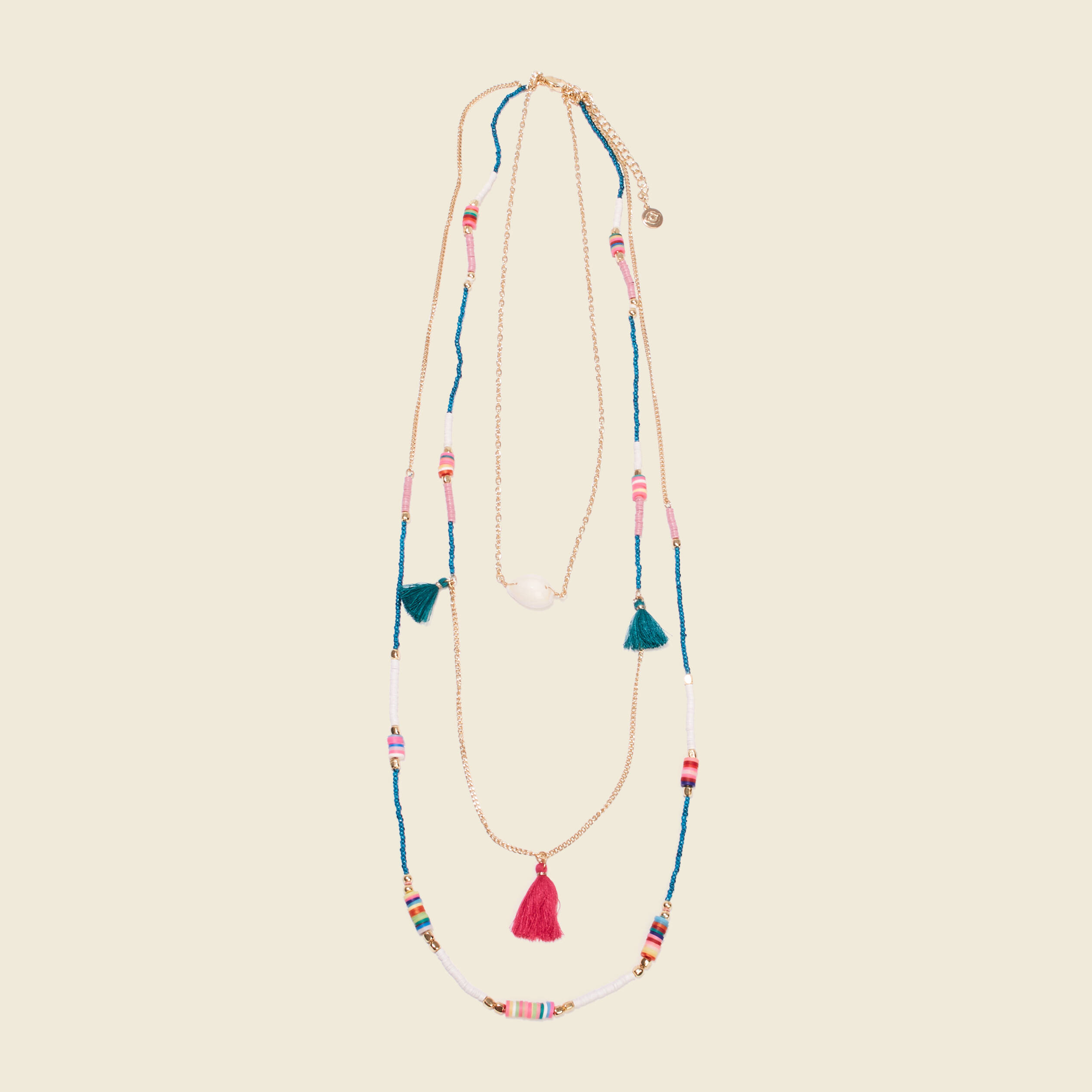 collier multirangs multicolore femme Collier multirangs multicolore femme