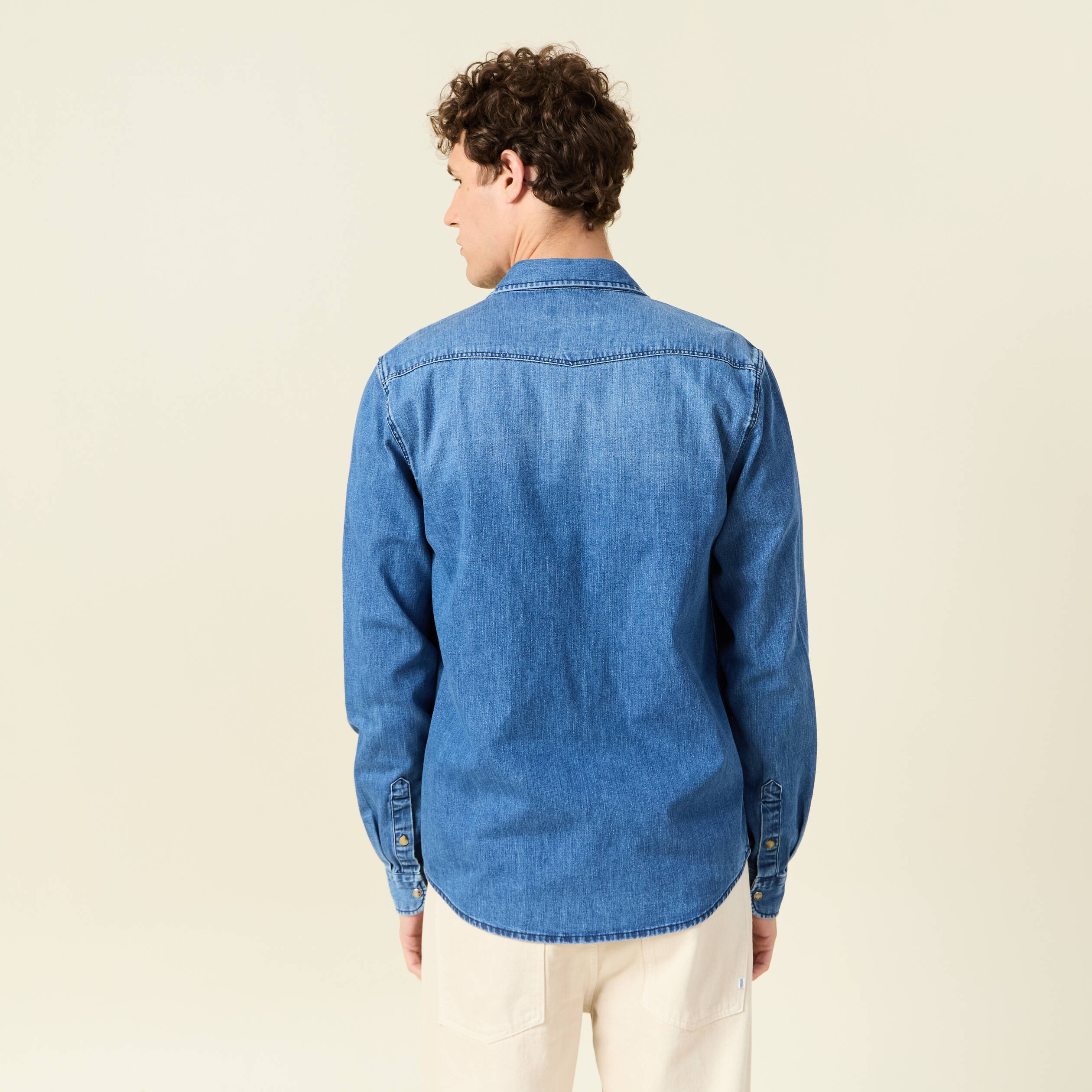 Chemise jean brut homme best sale