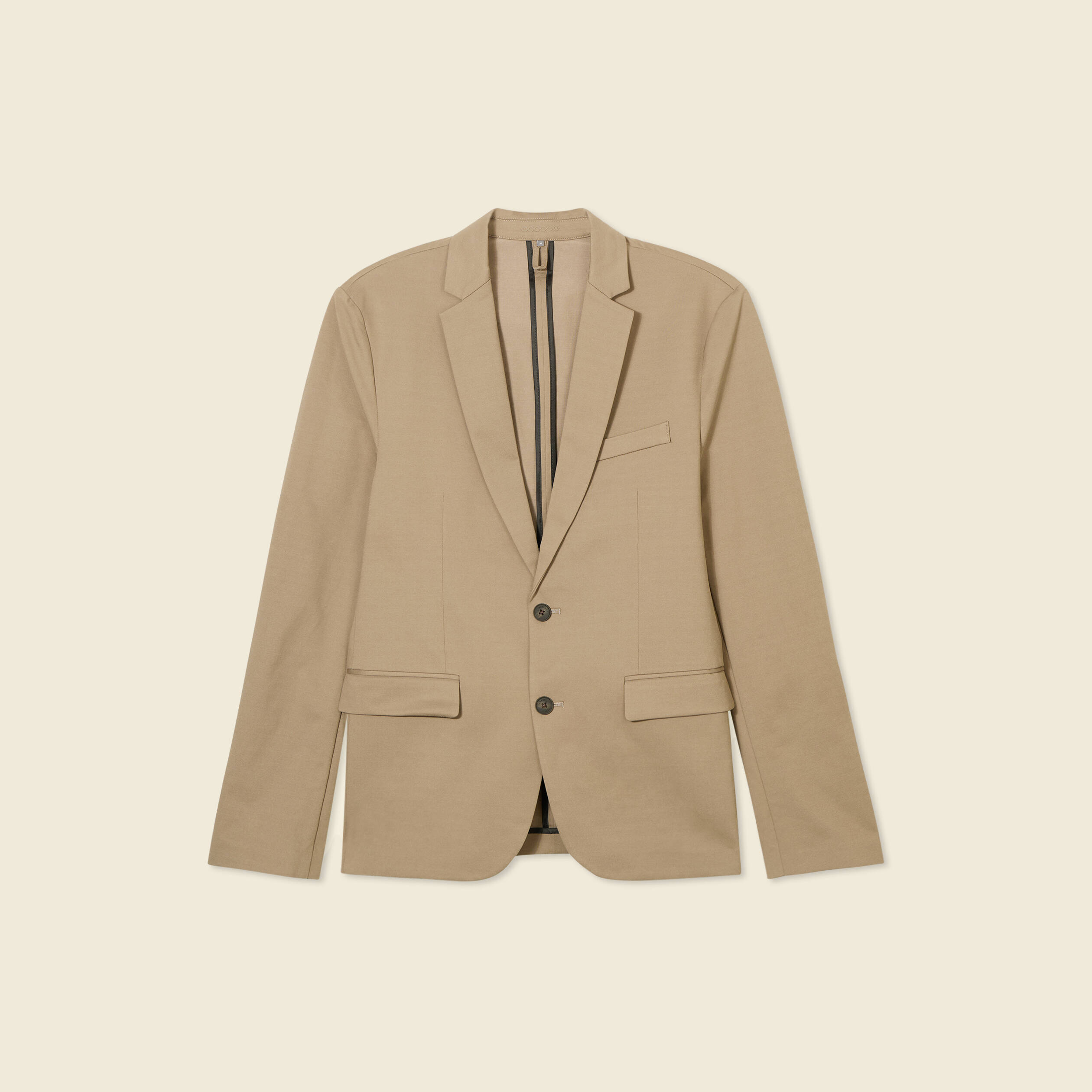 Veste blazer stretch taupe homme