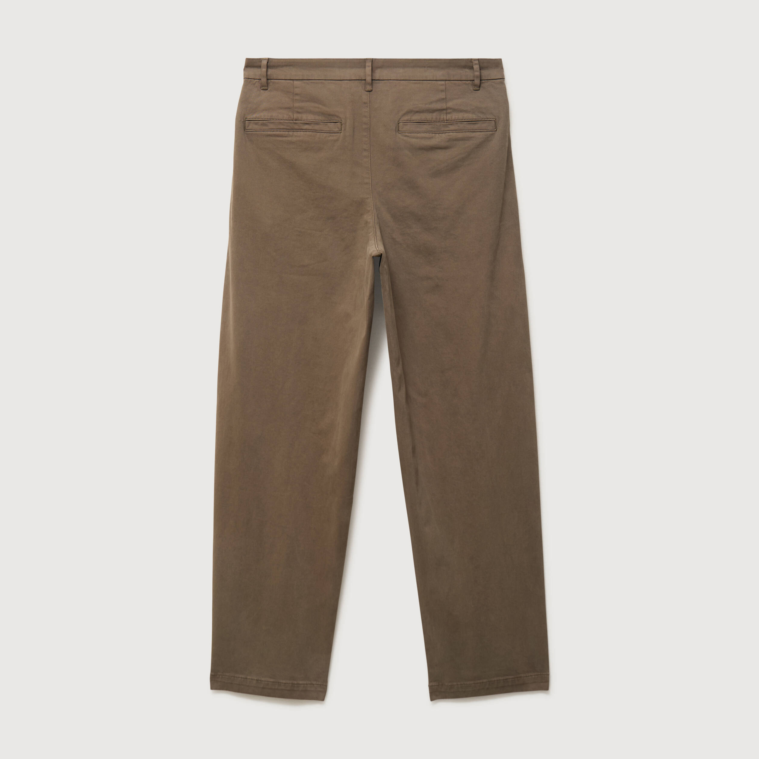 Pantalon coupe large taupe homme