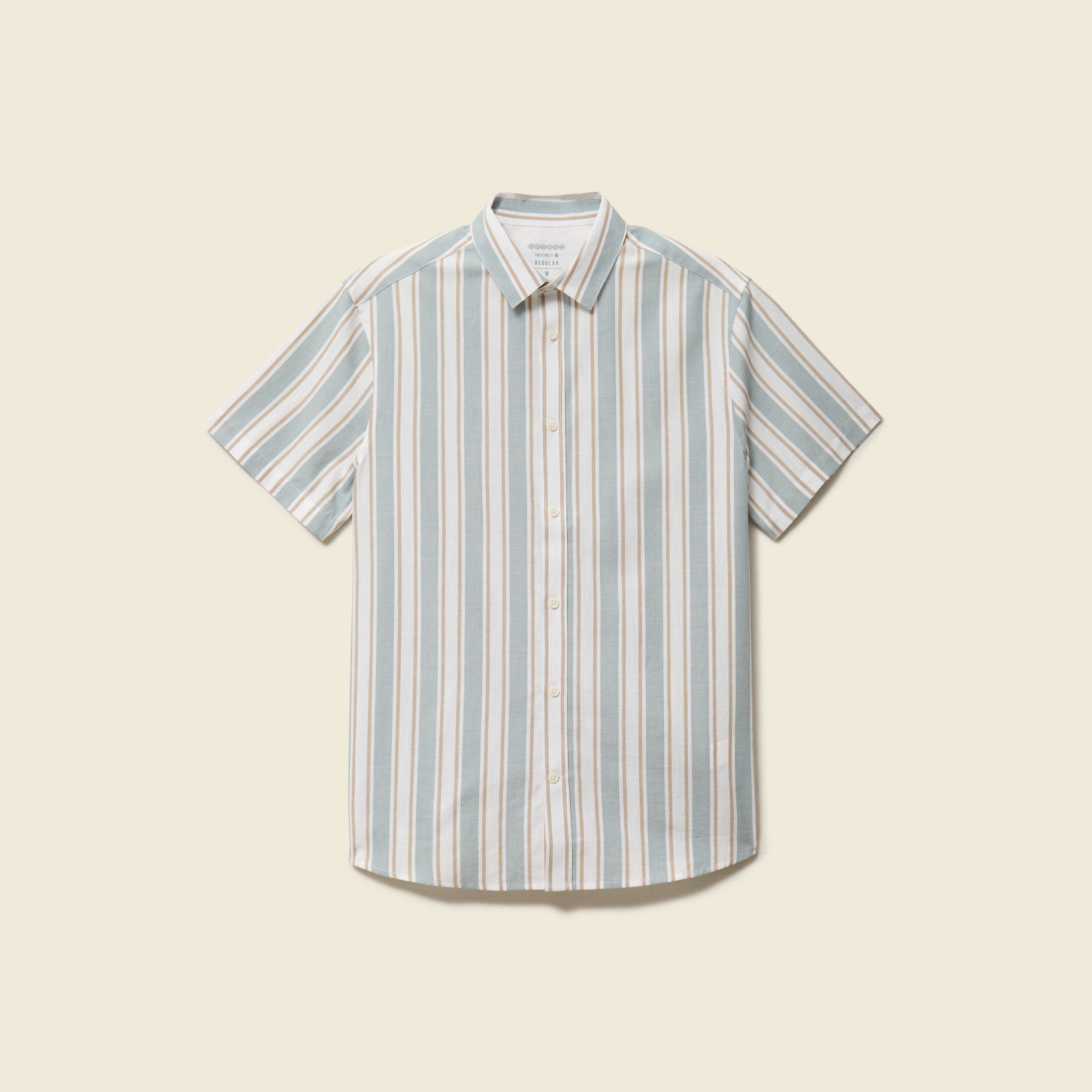 Chemise manches courtes vert clair homme
