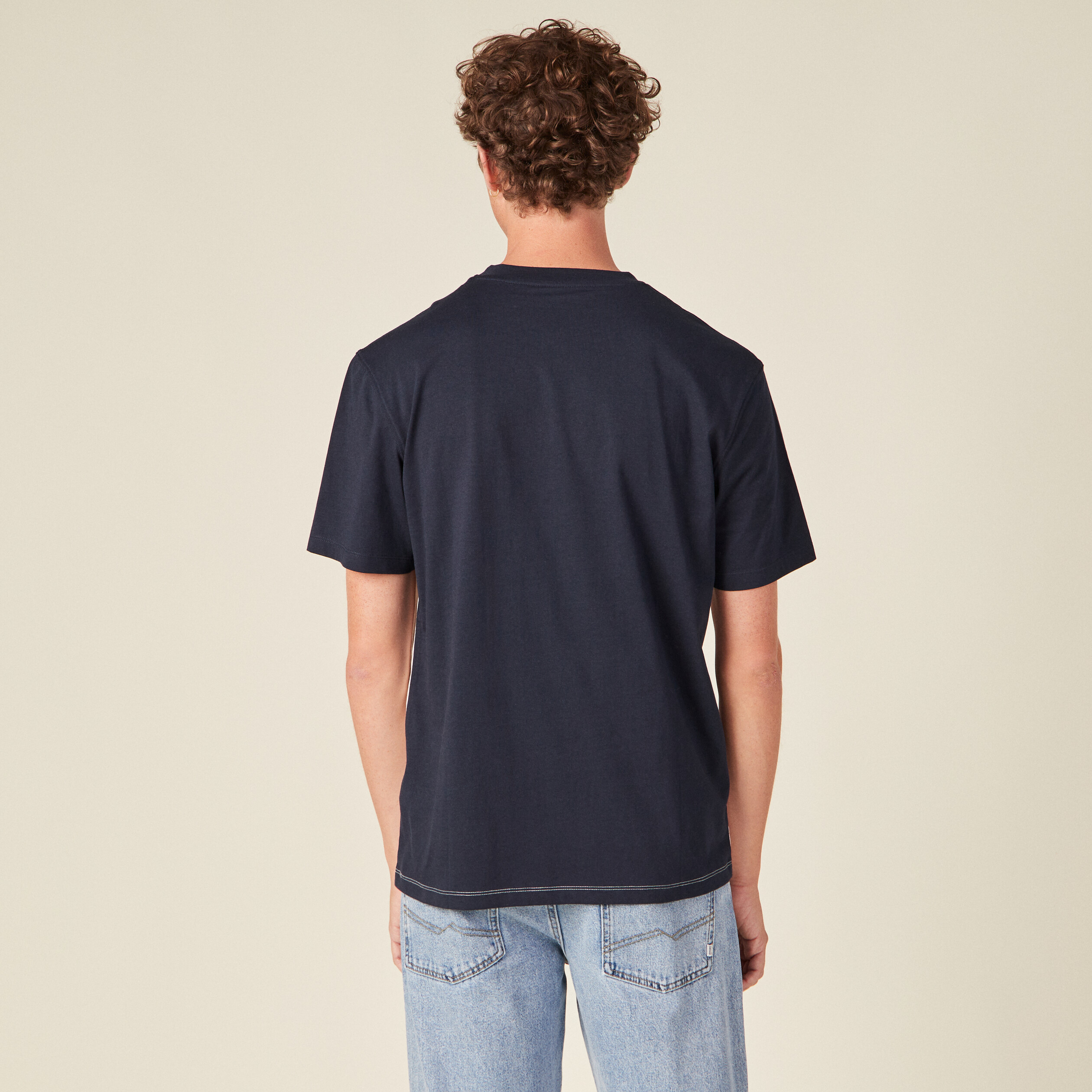 t shirt eco responsable bleu marine homme T-shirt éco-responsable bleu marine homme
