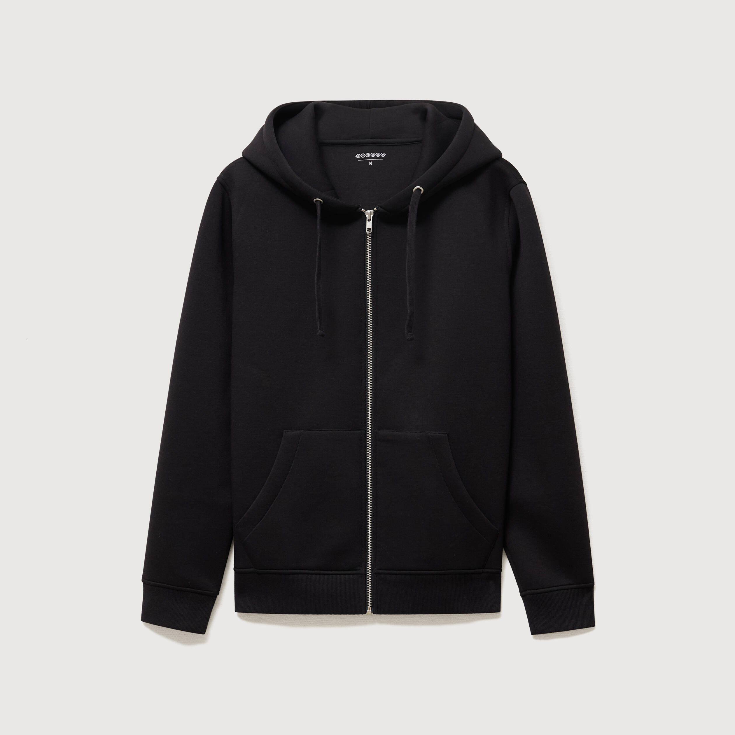 Sweat ample &agrave; capuche manches longues noir homme
