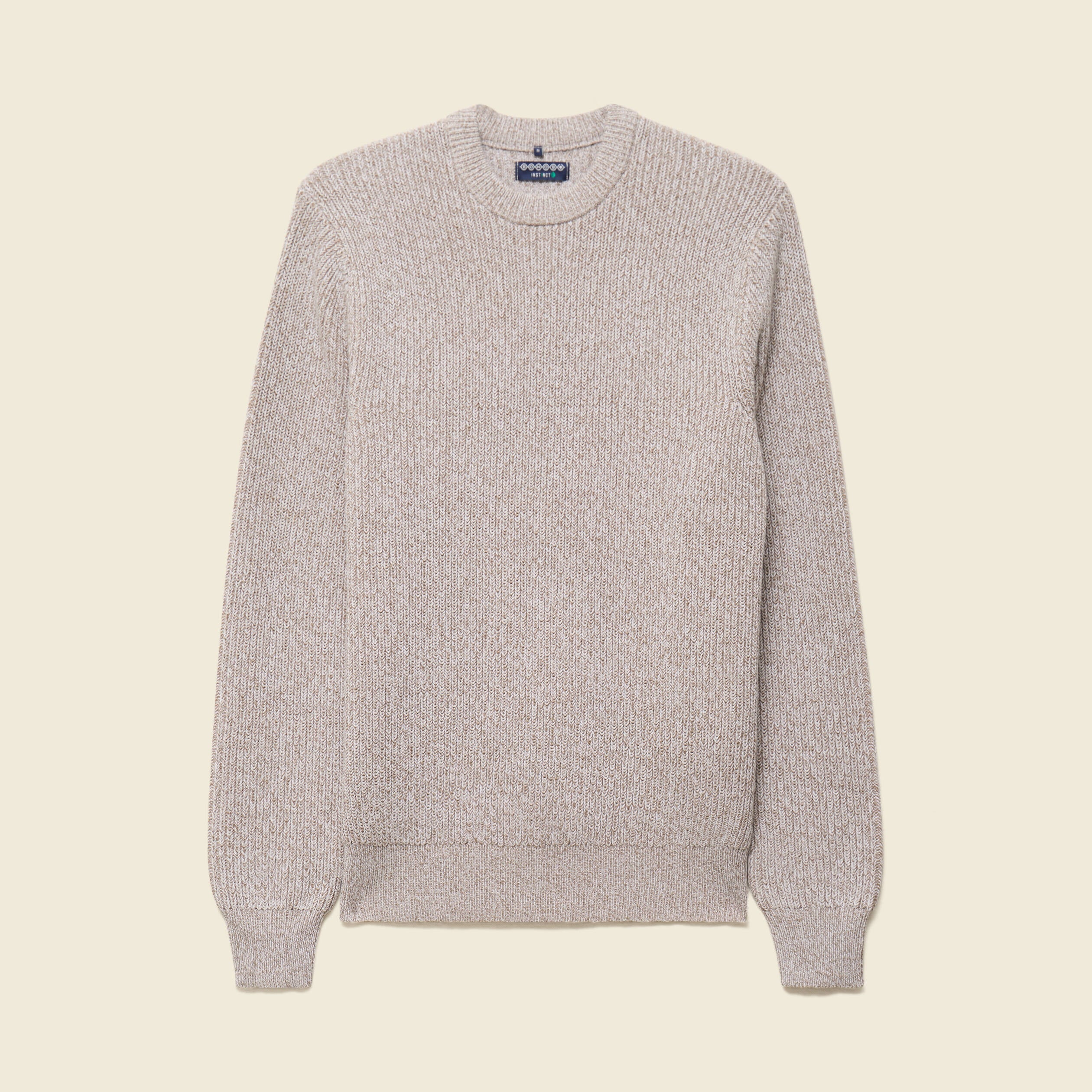 Pull manches longues gris clair homme