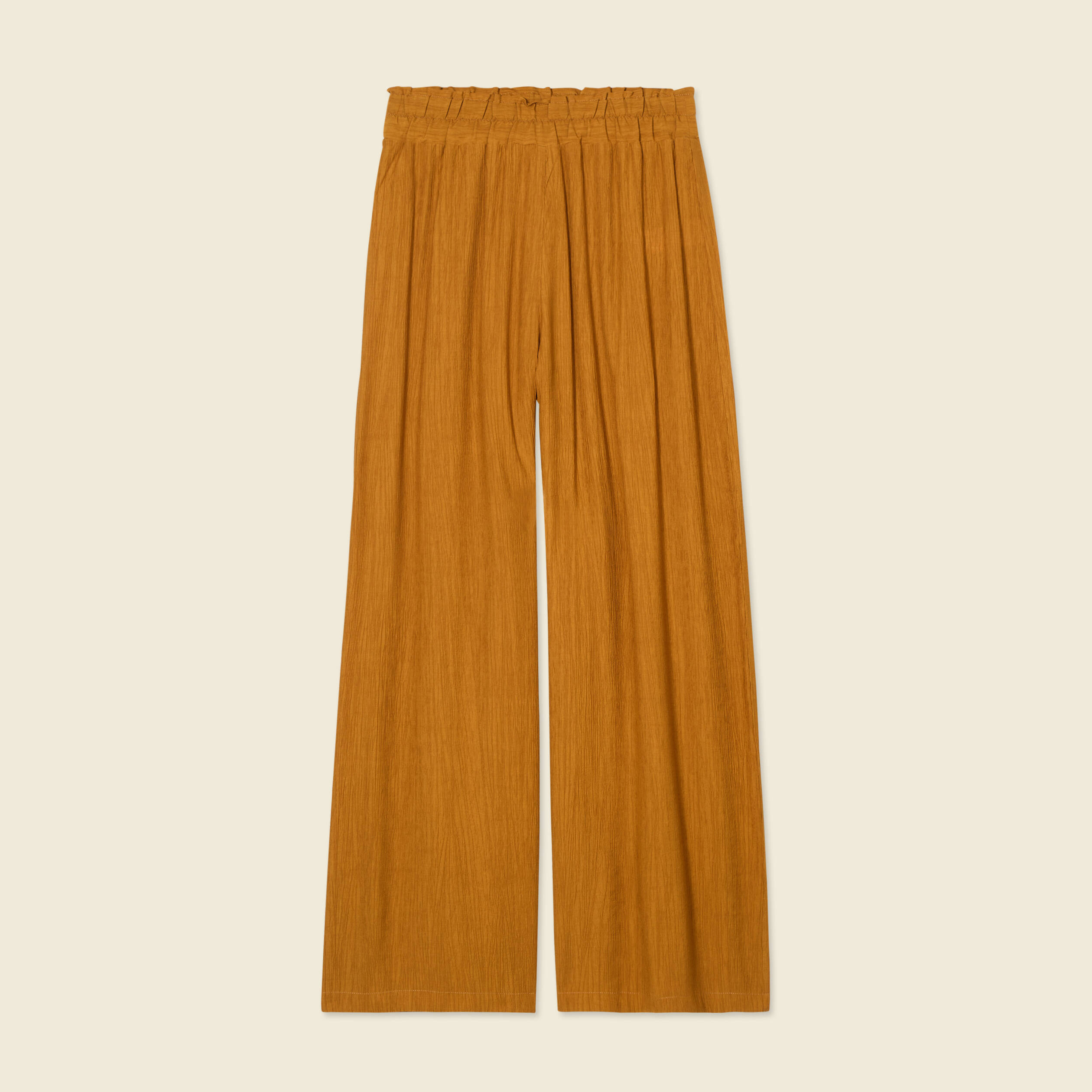 pantalon large camel femme Pantalon large camel femme