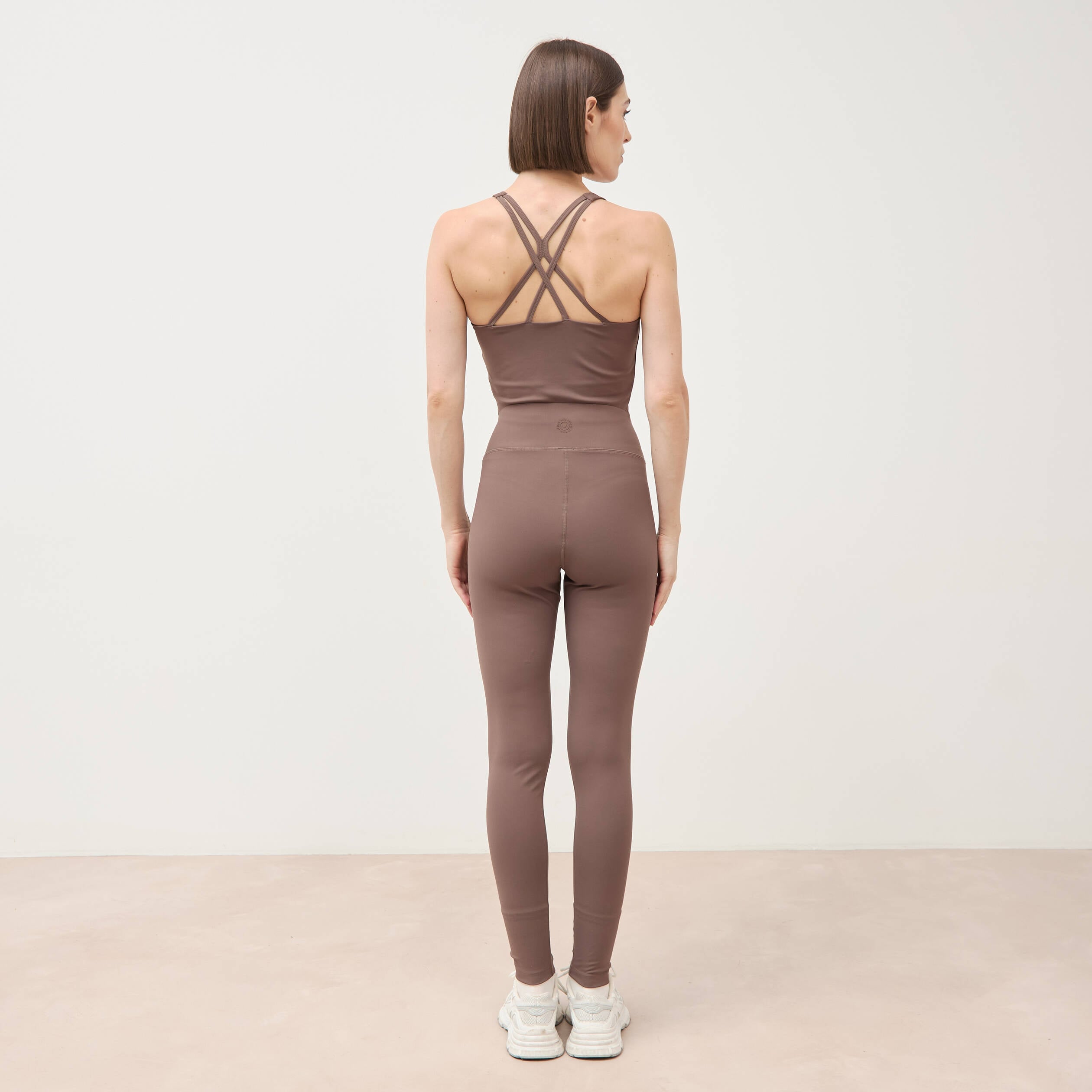 Leggings marron femme