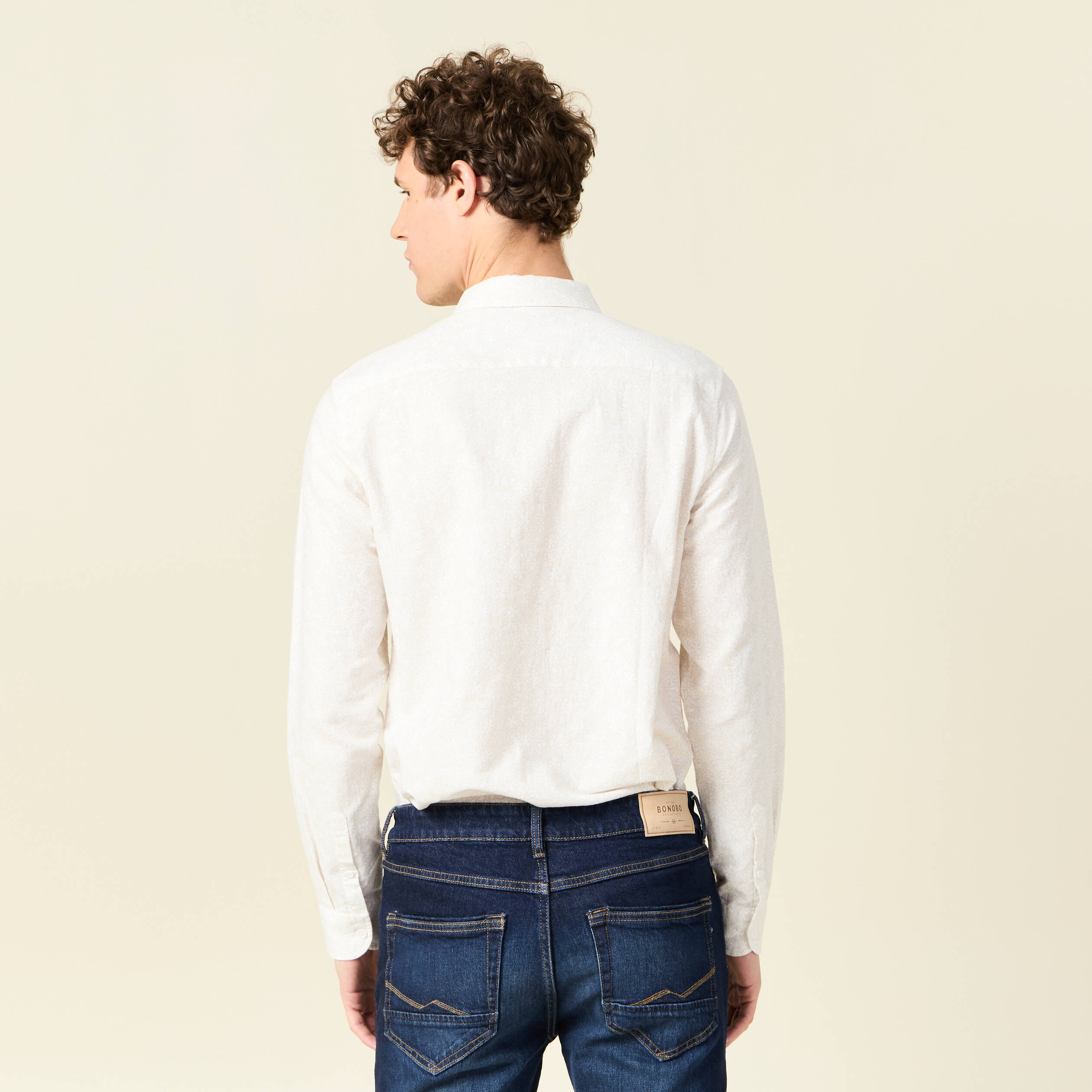 chemise manches longues blanc homme Chemise manches longues blanc homme