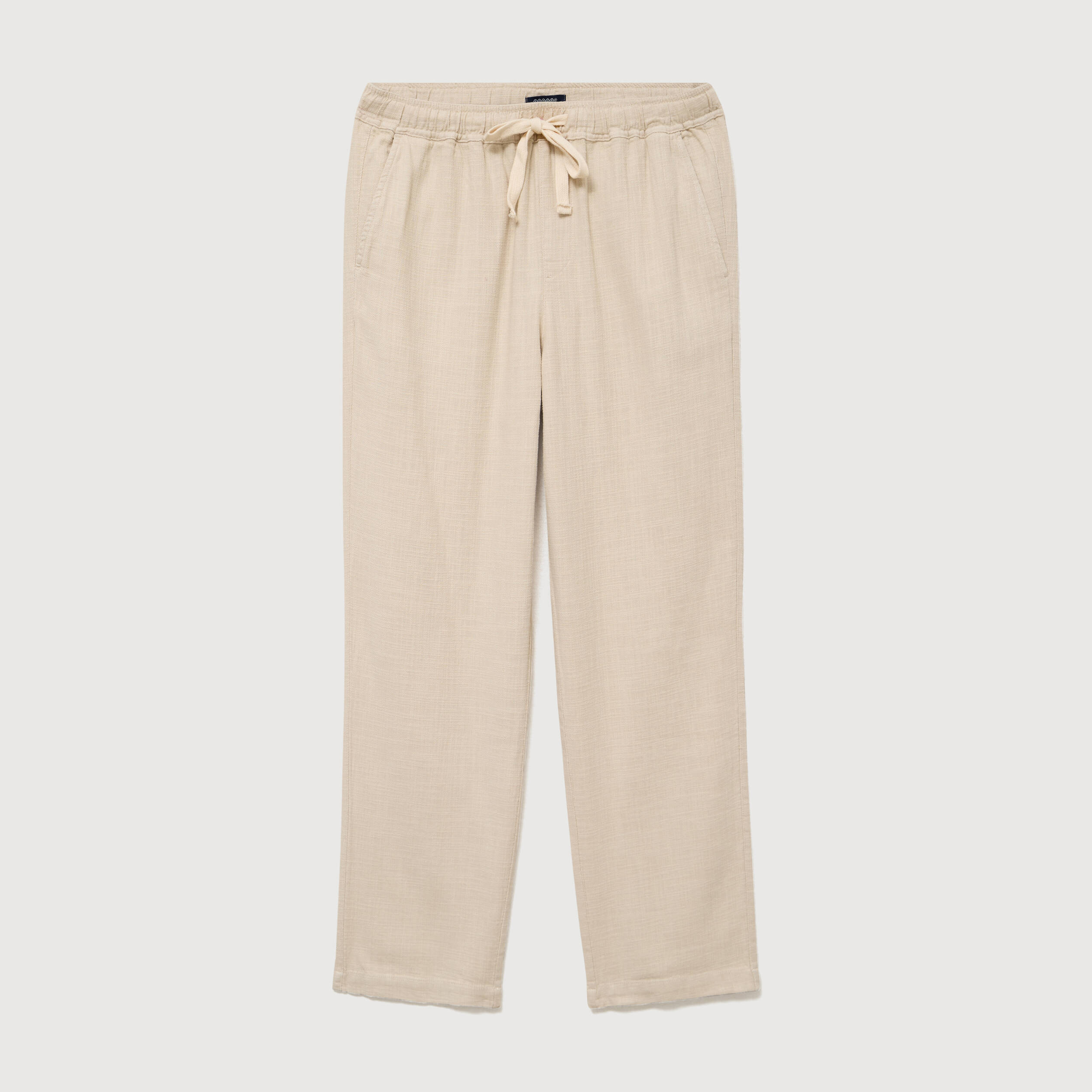 Pantalon straight en coton sable homme