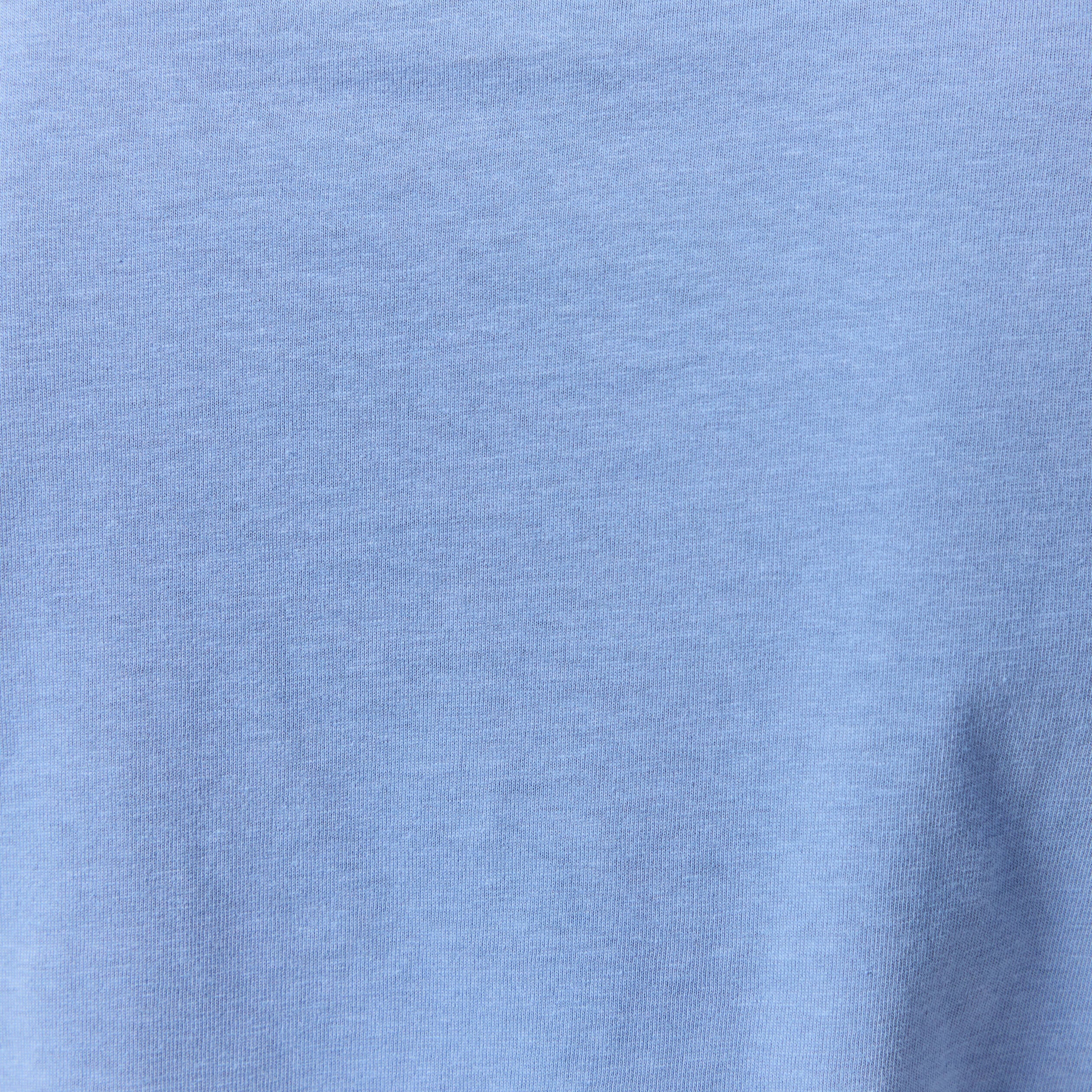 T-shirt cintr&eacute; col rond manches courtes bleu lavande femme