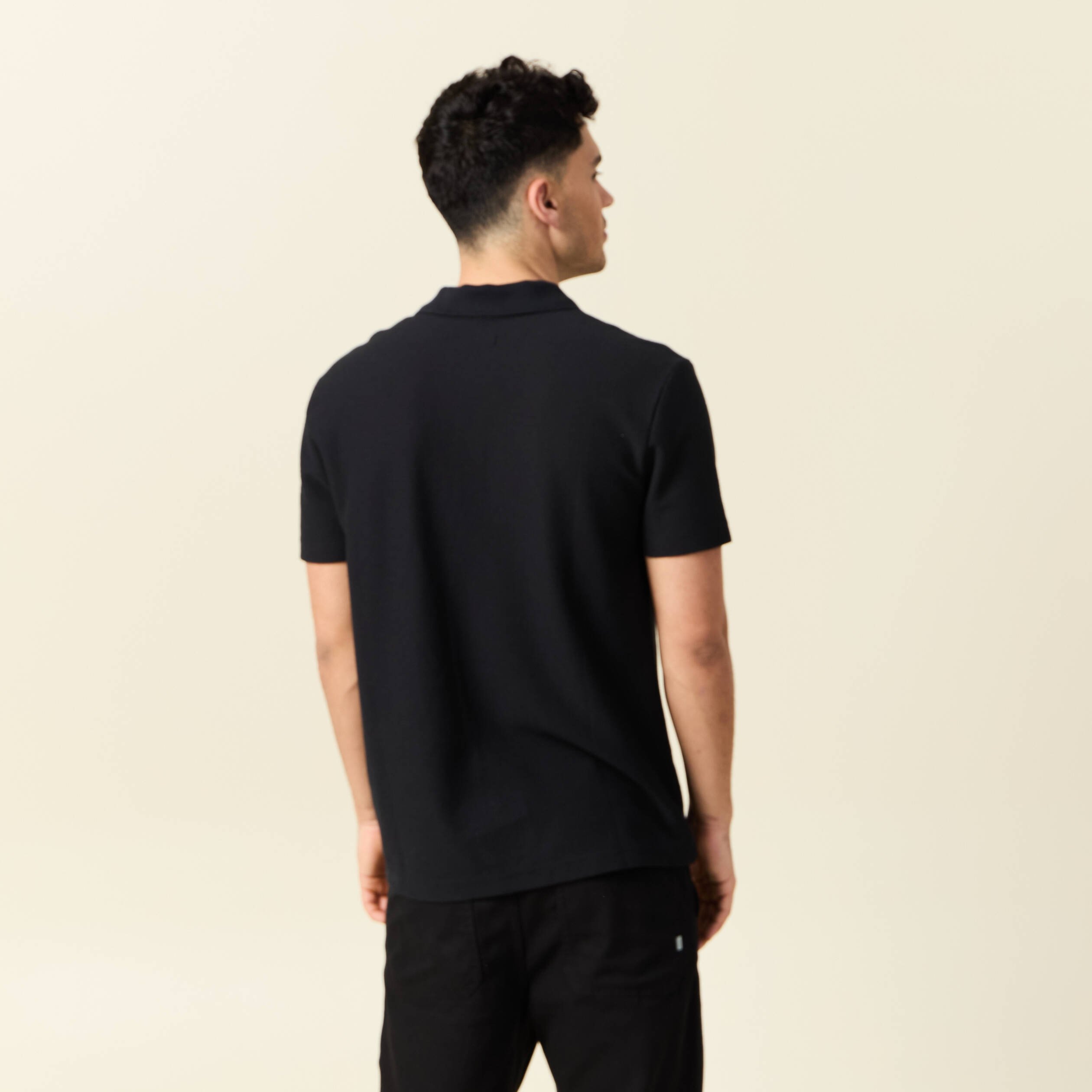 polo manches courtes noir homme Polo manches courtes noir homme