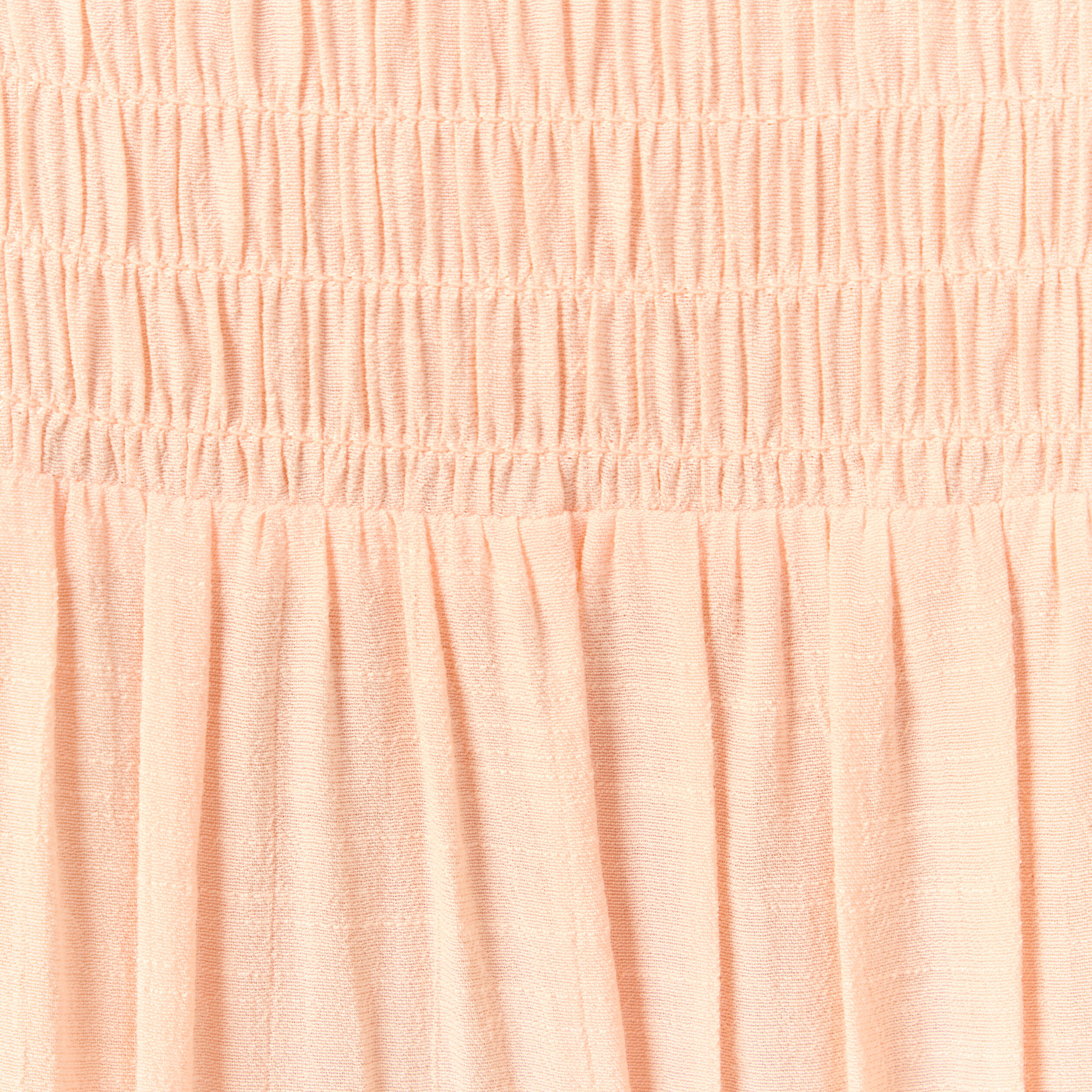 Chemise manches longues col montant rose champagne femme